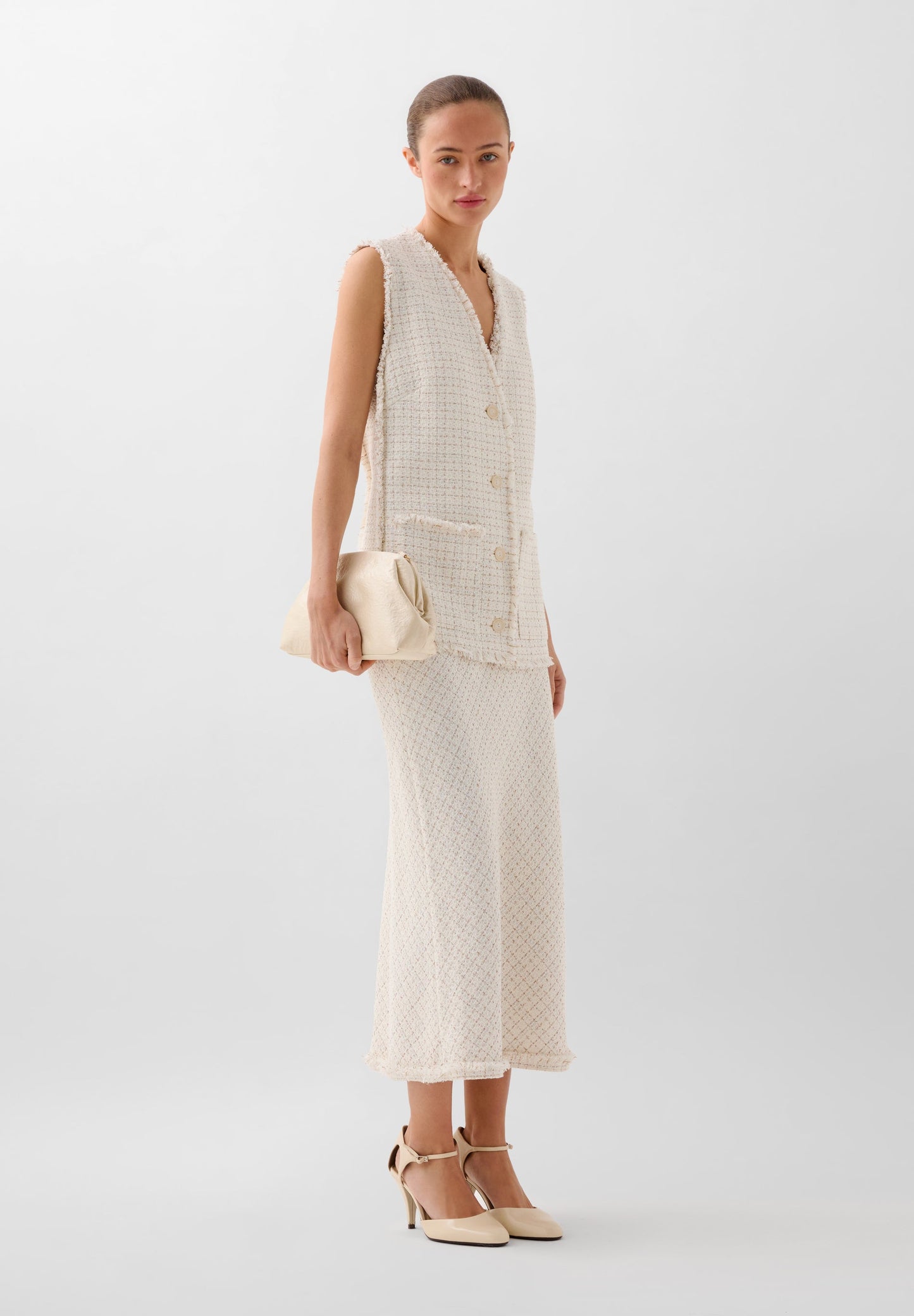 FALDA RÚSTICA HILO METALIZADO