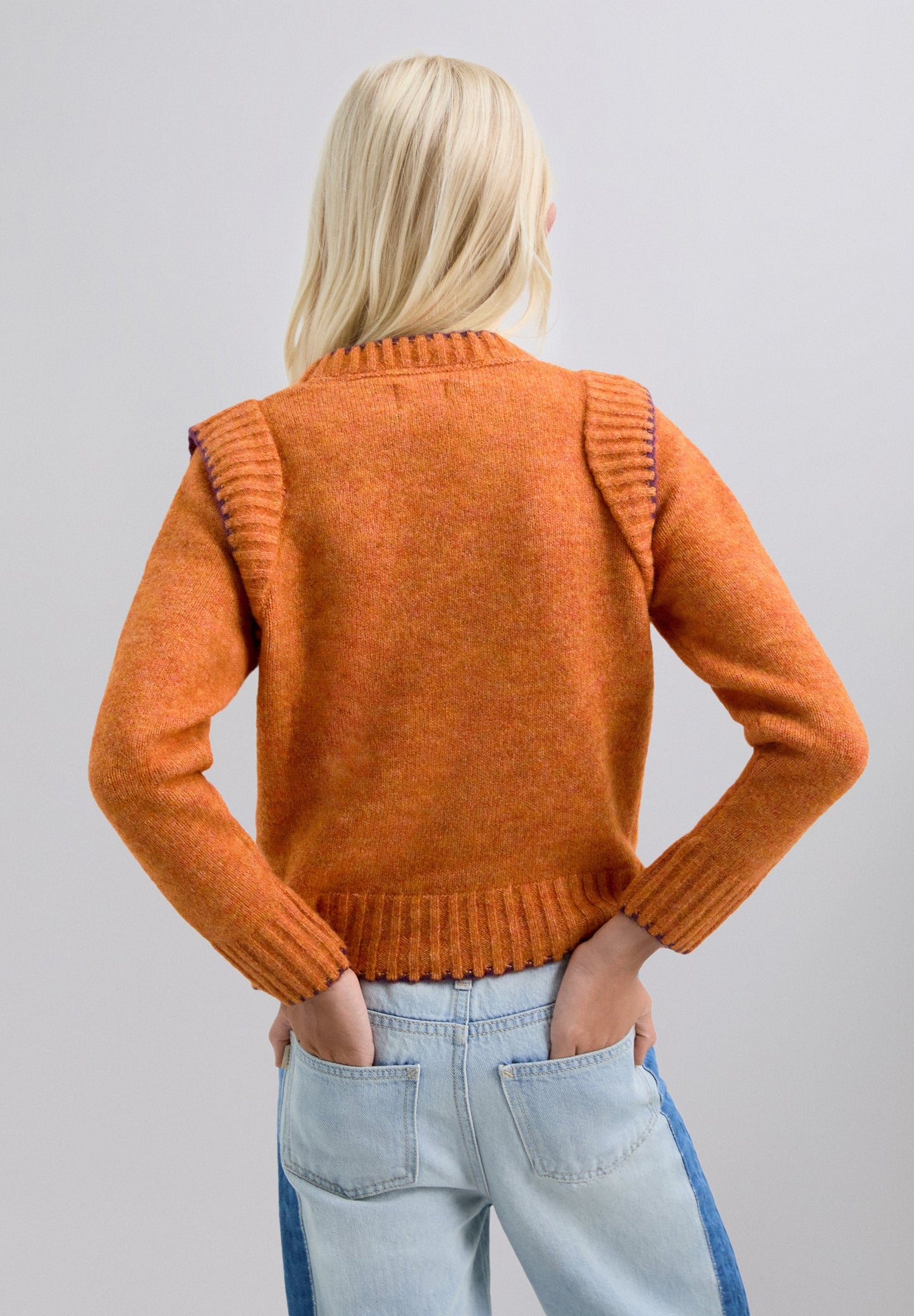 SWEATER PUNTO CONTRASTE