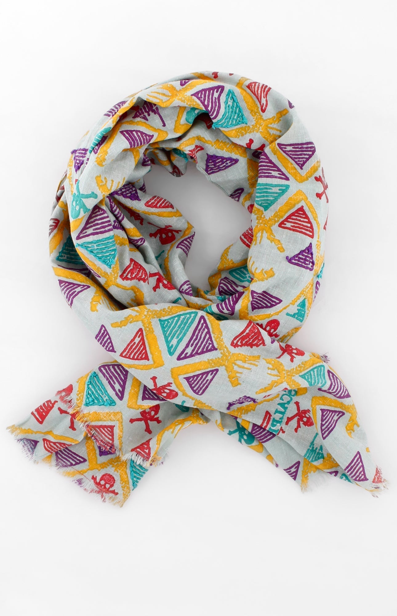 PASHMINA SHAPES GREY