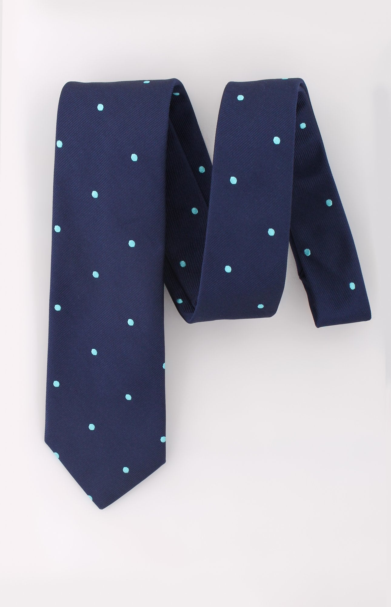 NAVY TIE POIS BLUE