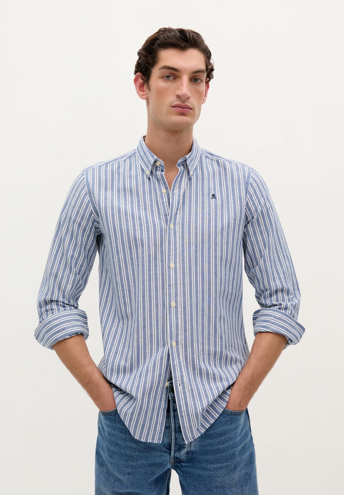 CAMISA RAYAS CALAVERA CONTRASTE