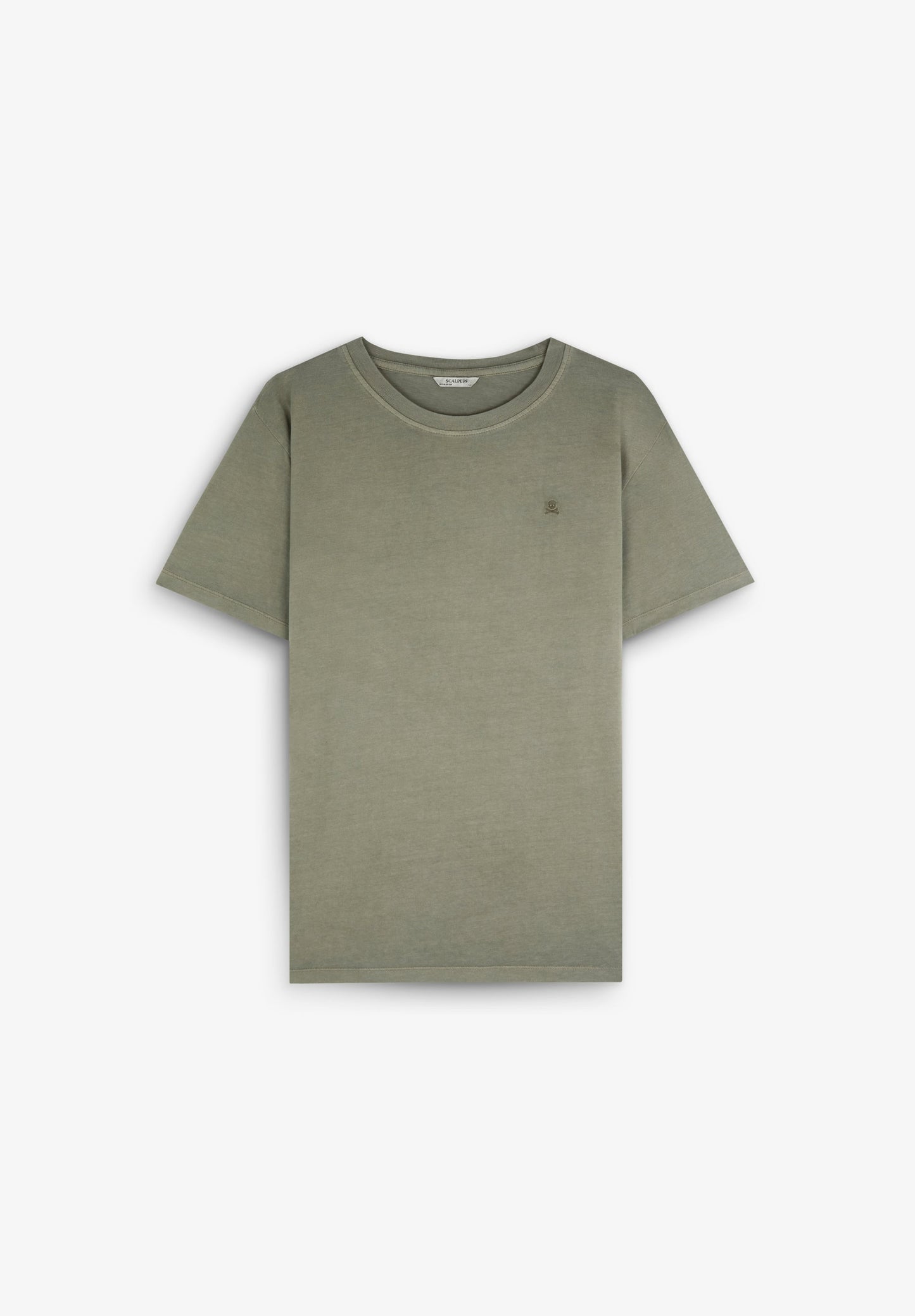 POLERA CALAVERA BORDADA TONO