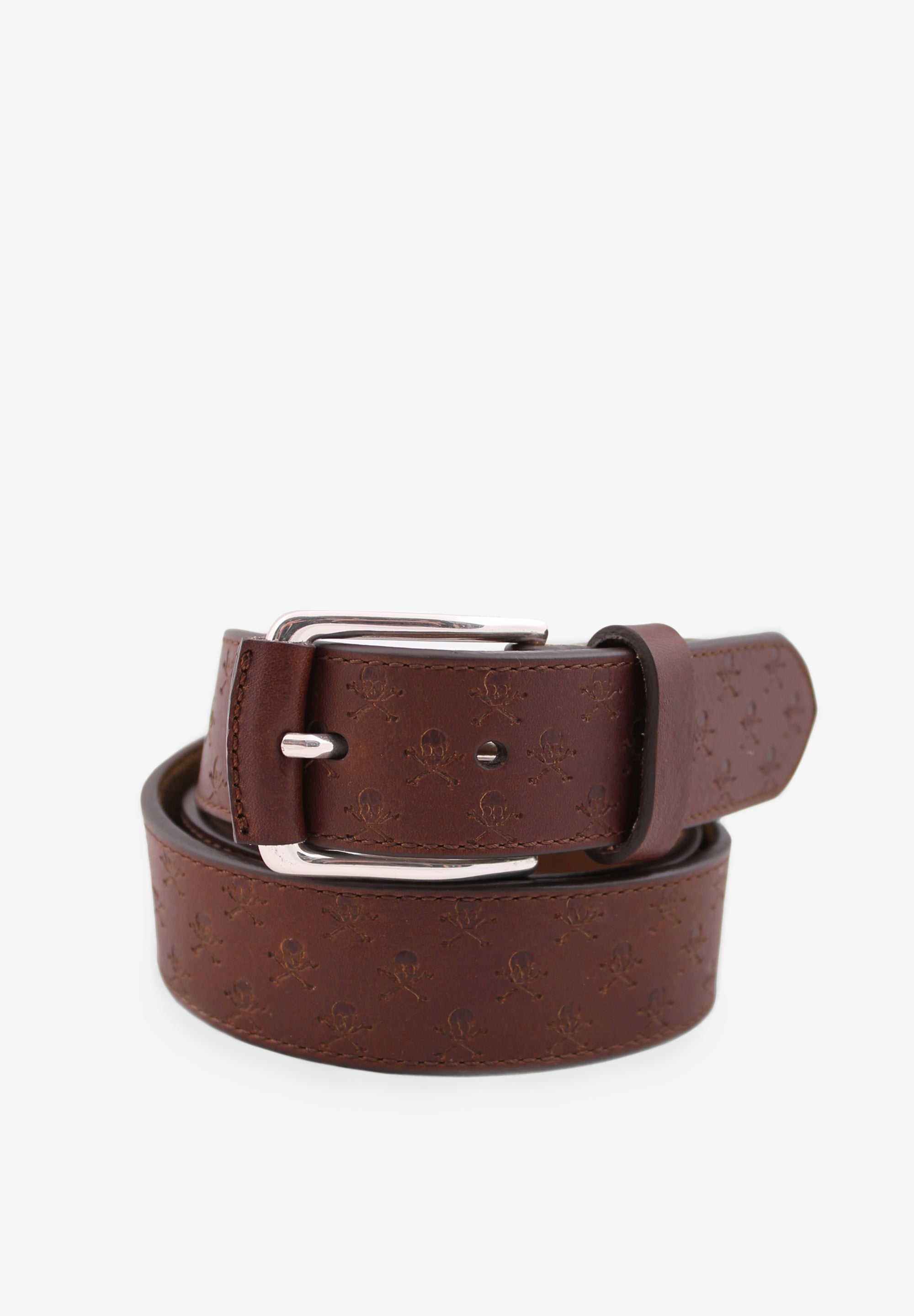 SKULL LEATHER BELT 04