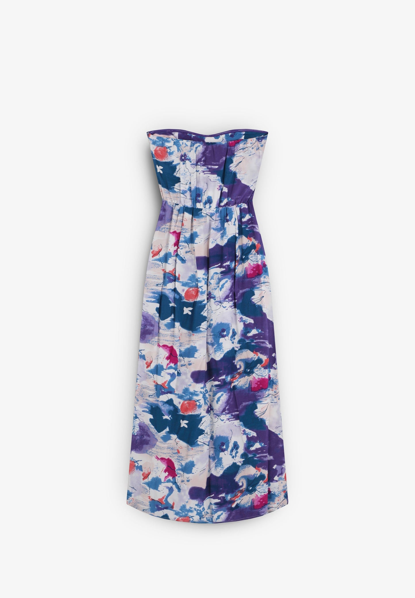 VESTIDO BANDEAU PRINT FLUIDO