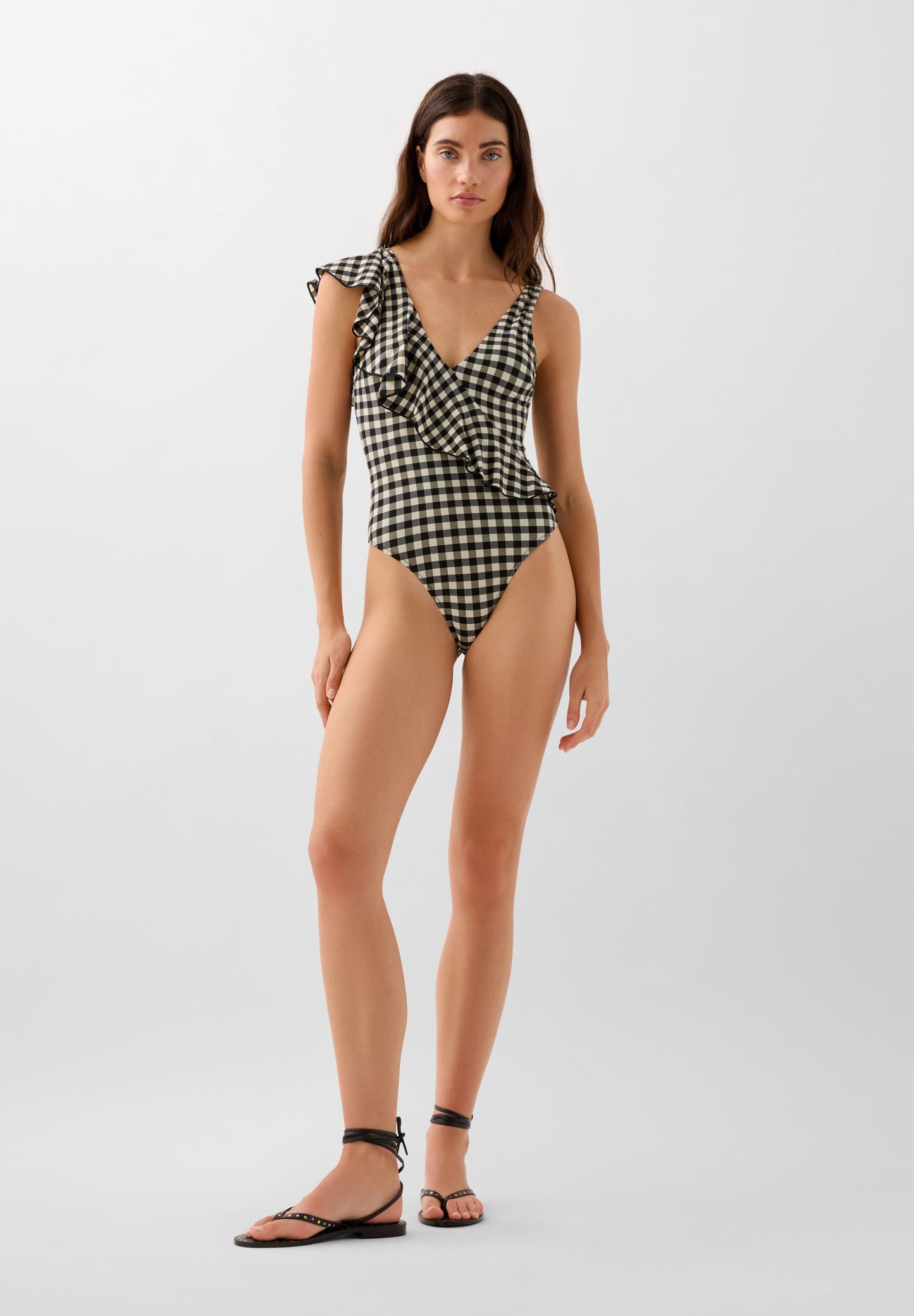 BAÑADOR VICHY VOLANTE