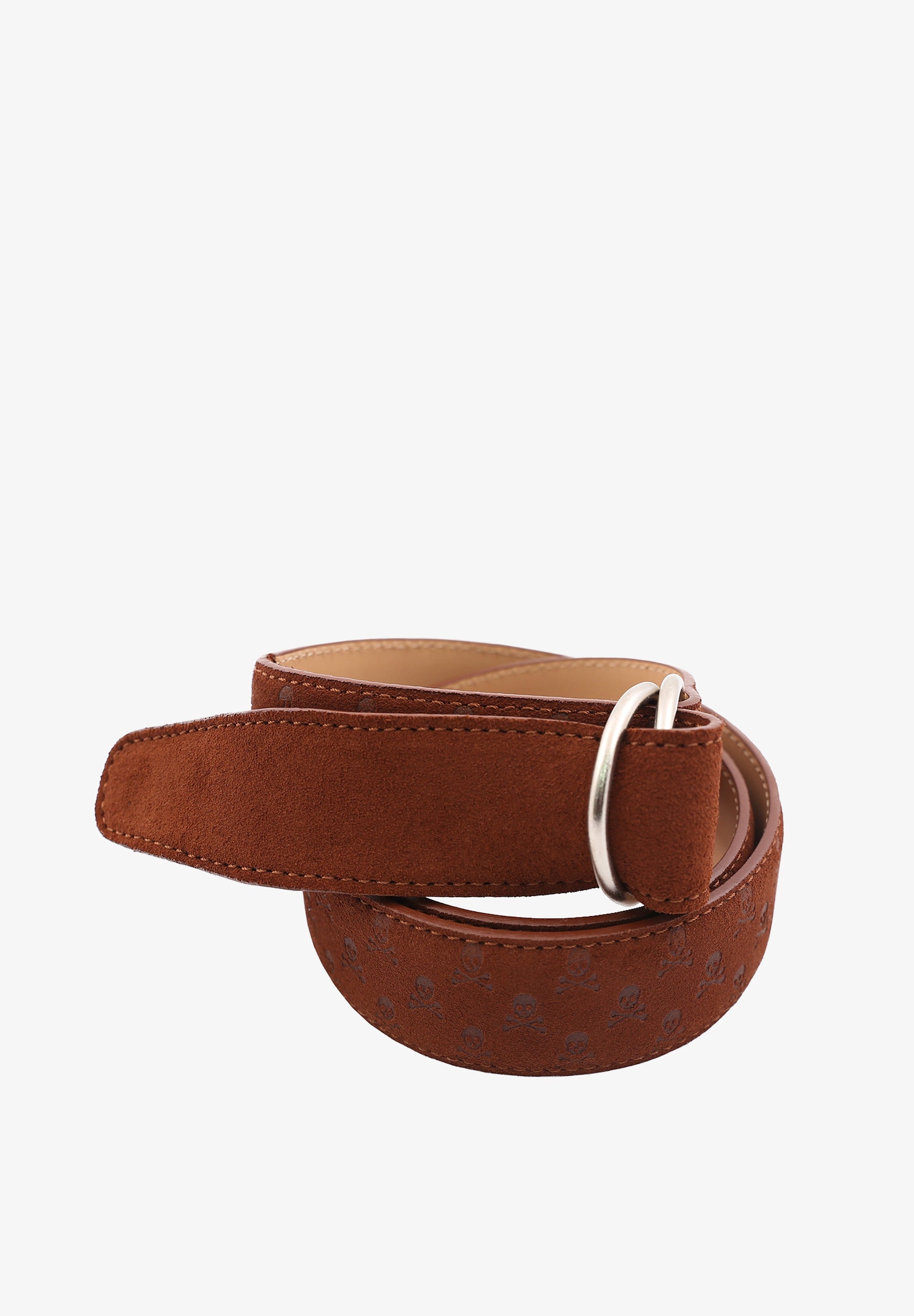 SUEDE SKULL BELT