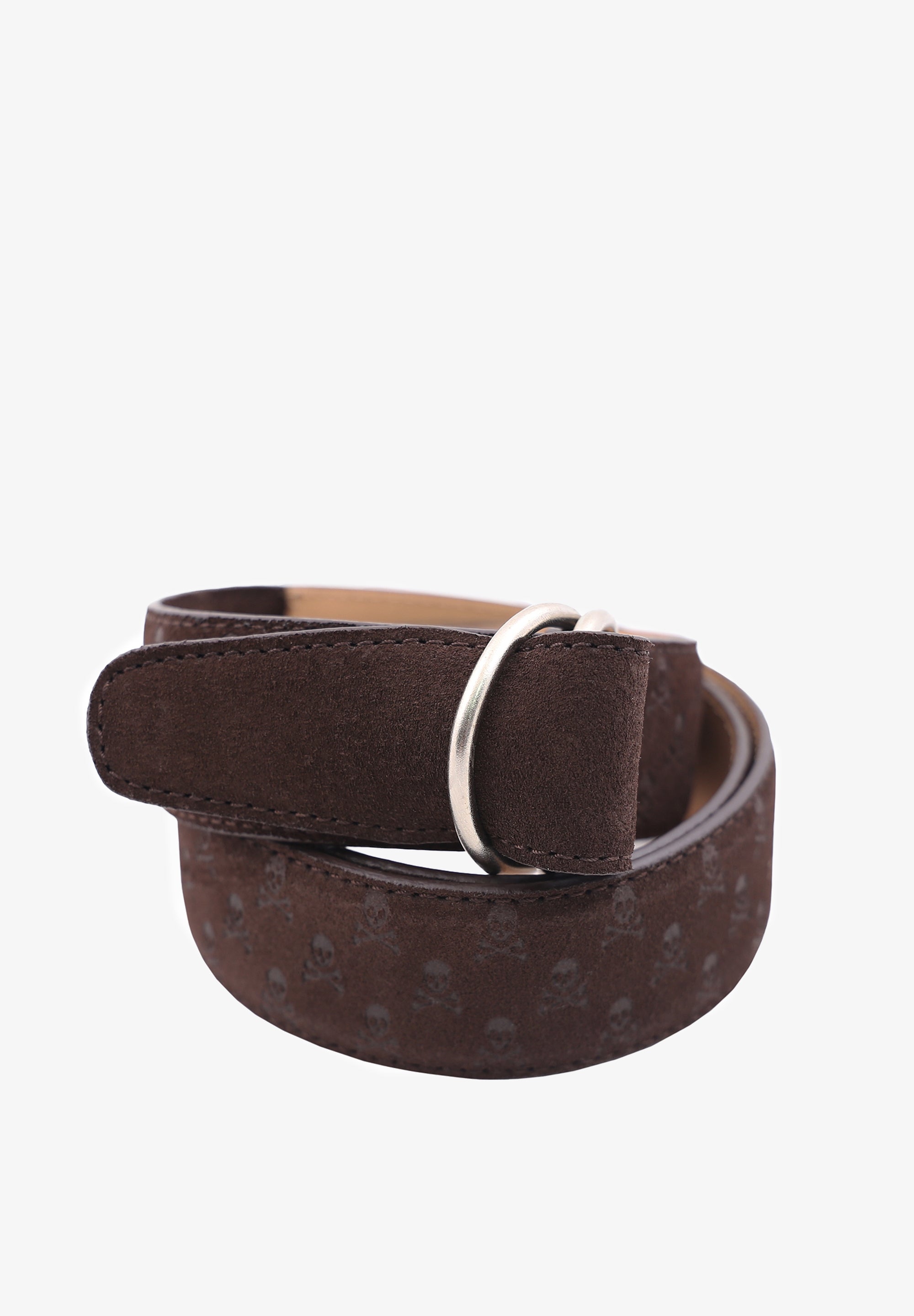 SUEDE SKULL BELT