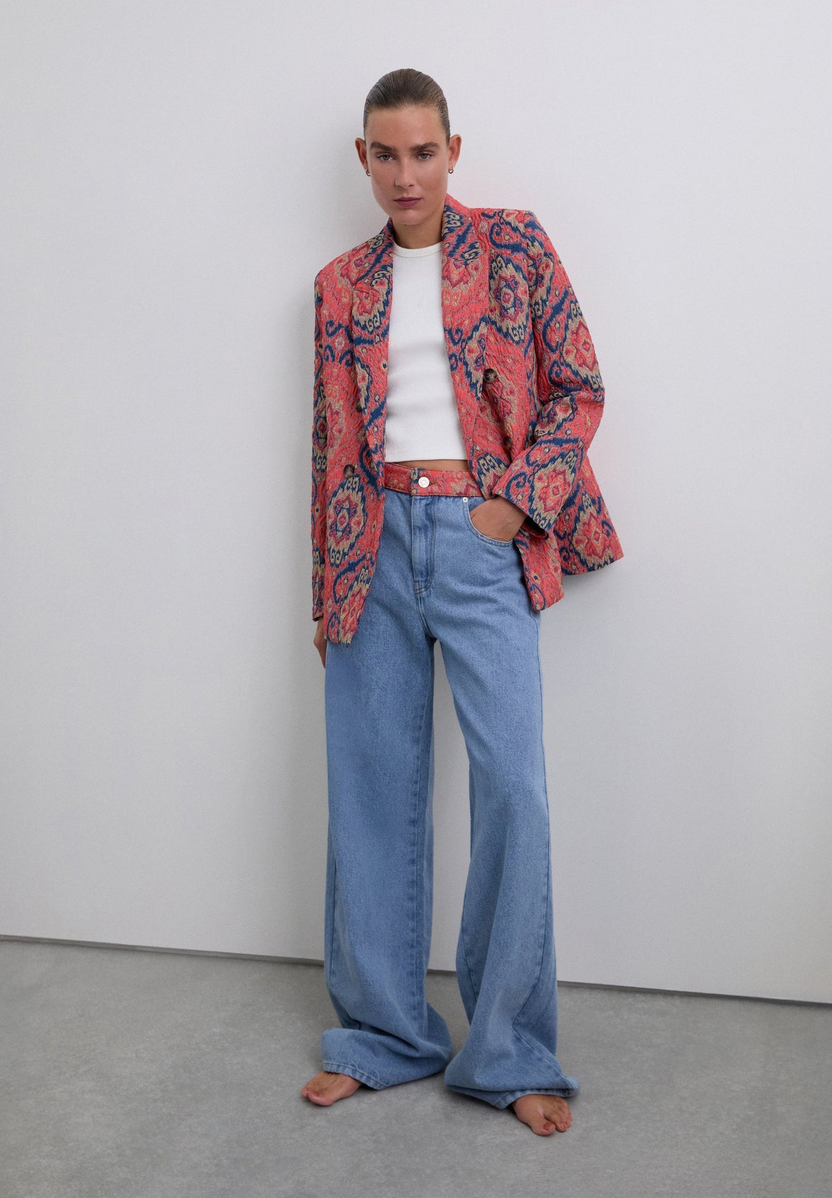 BLAZER ESTAMPADO JACQUARD