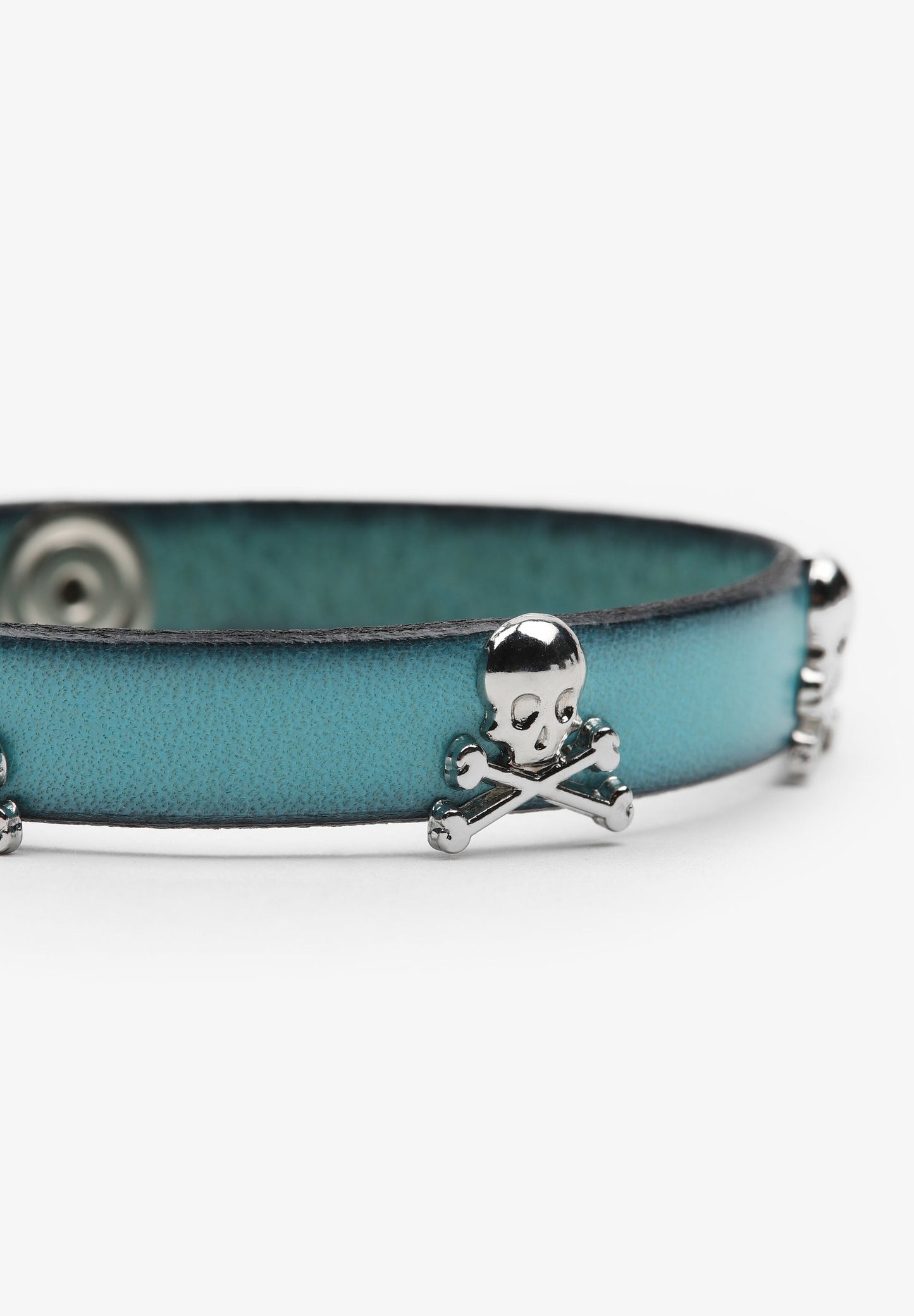 PULSERA PIEL CALAVERAS