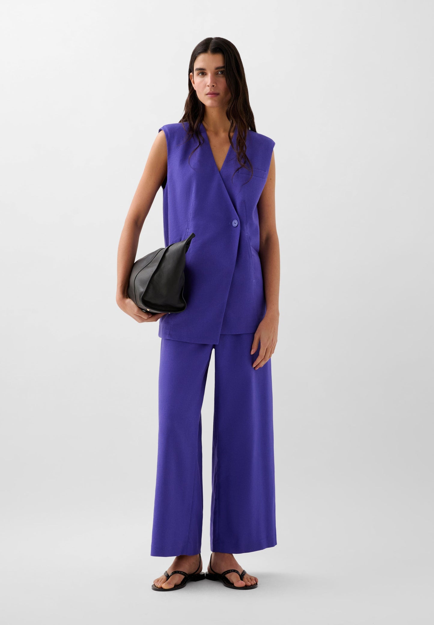 CHALECO LINO CRUZADO