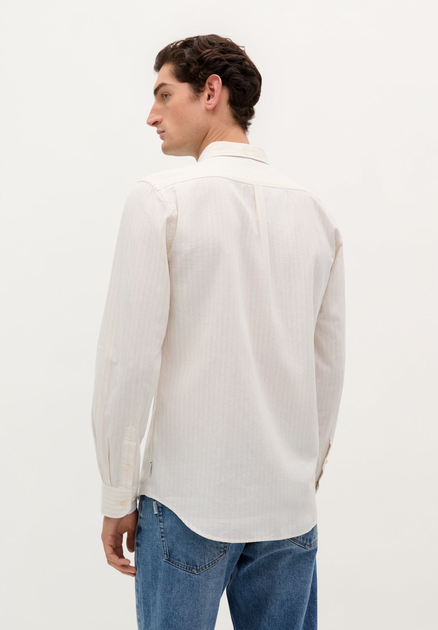 CAMISA RAYAS CUELLO BOTONES