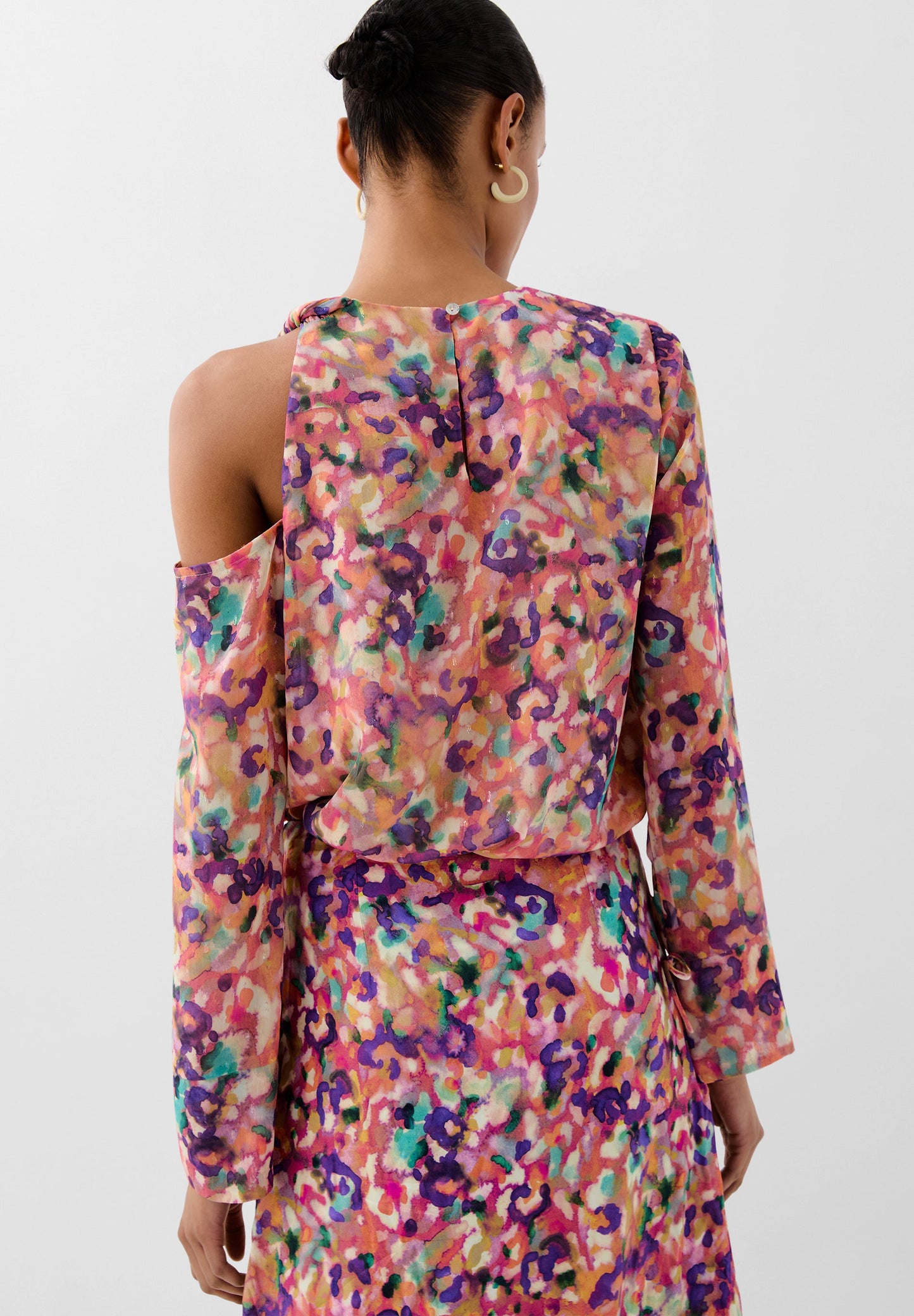 BLUSA LAZOS ESTAMPADA
