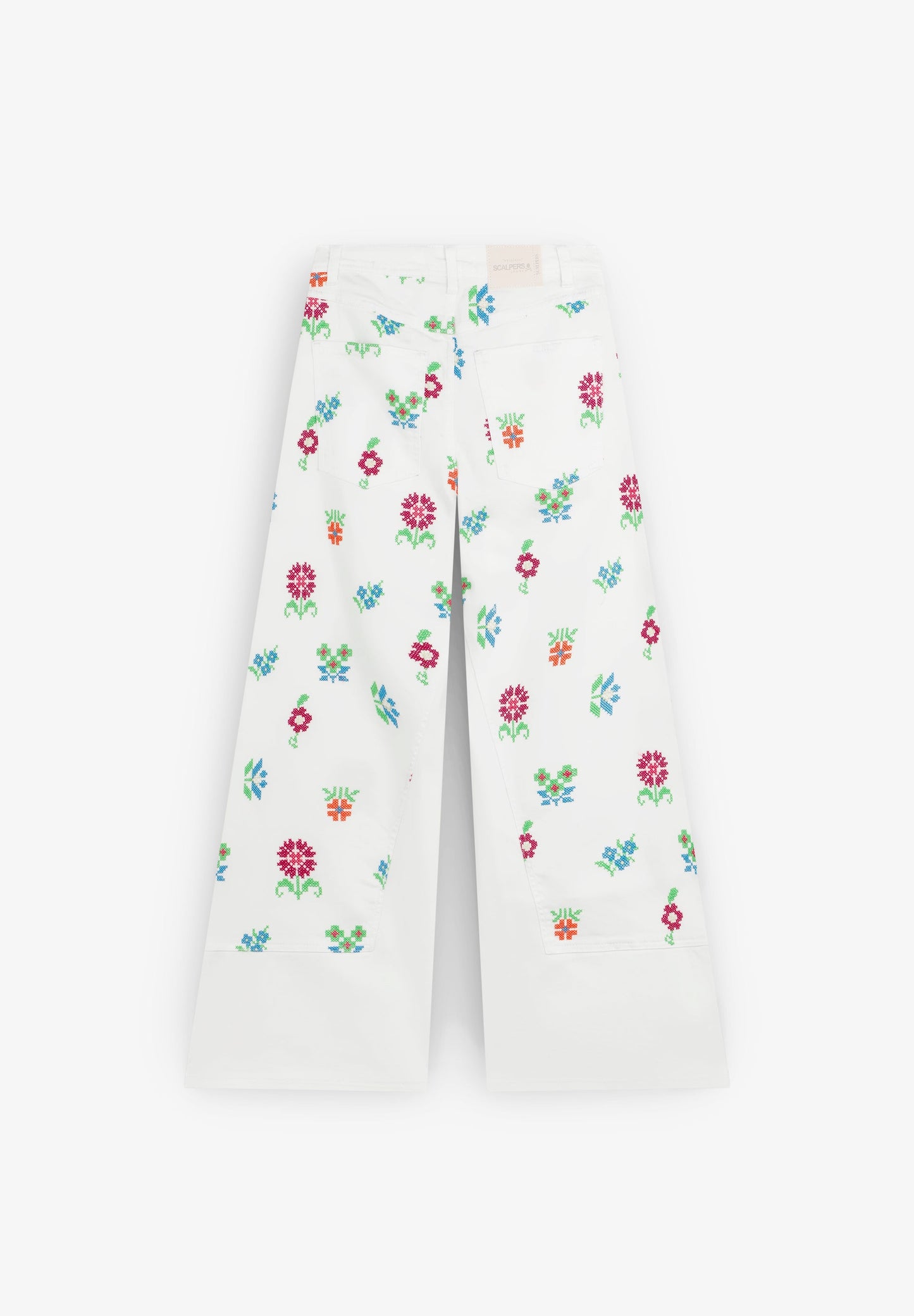JEANS CULOTTE BORDADOS FLORES