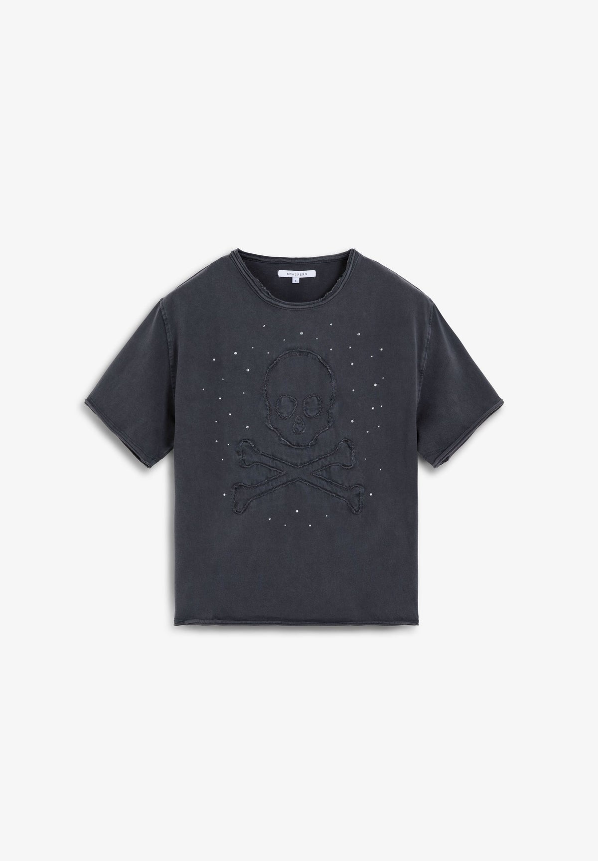POLERA CALAVERA ESTAMPADA TACHAS