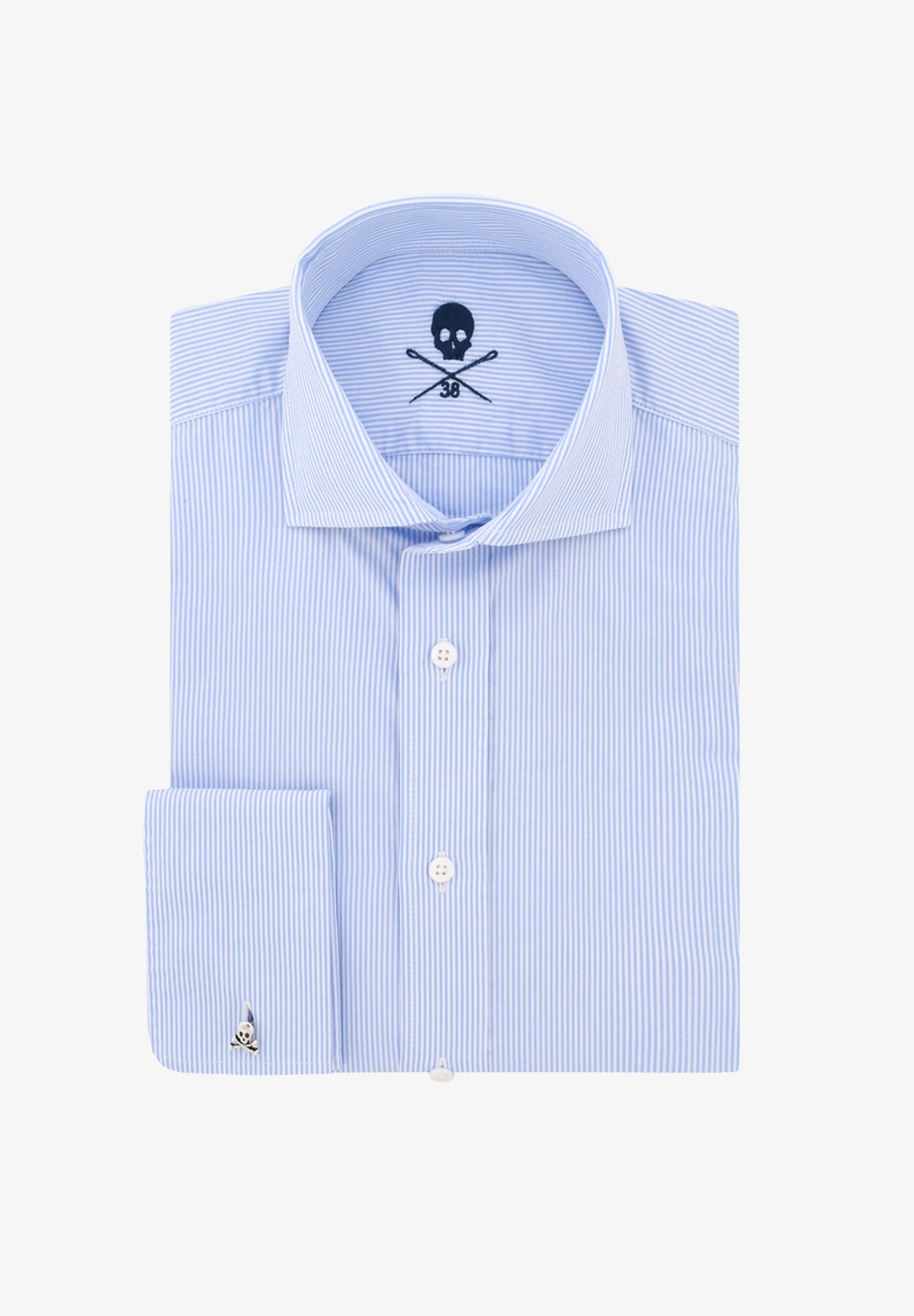 MADRID ITALIAN SHIRT 01 BLUE STRIPES