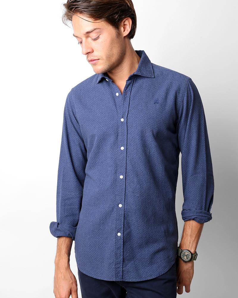 FLANNEL K.SHIRT NAVY