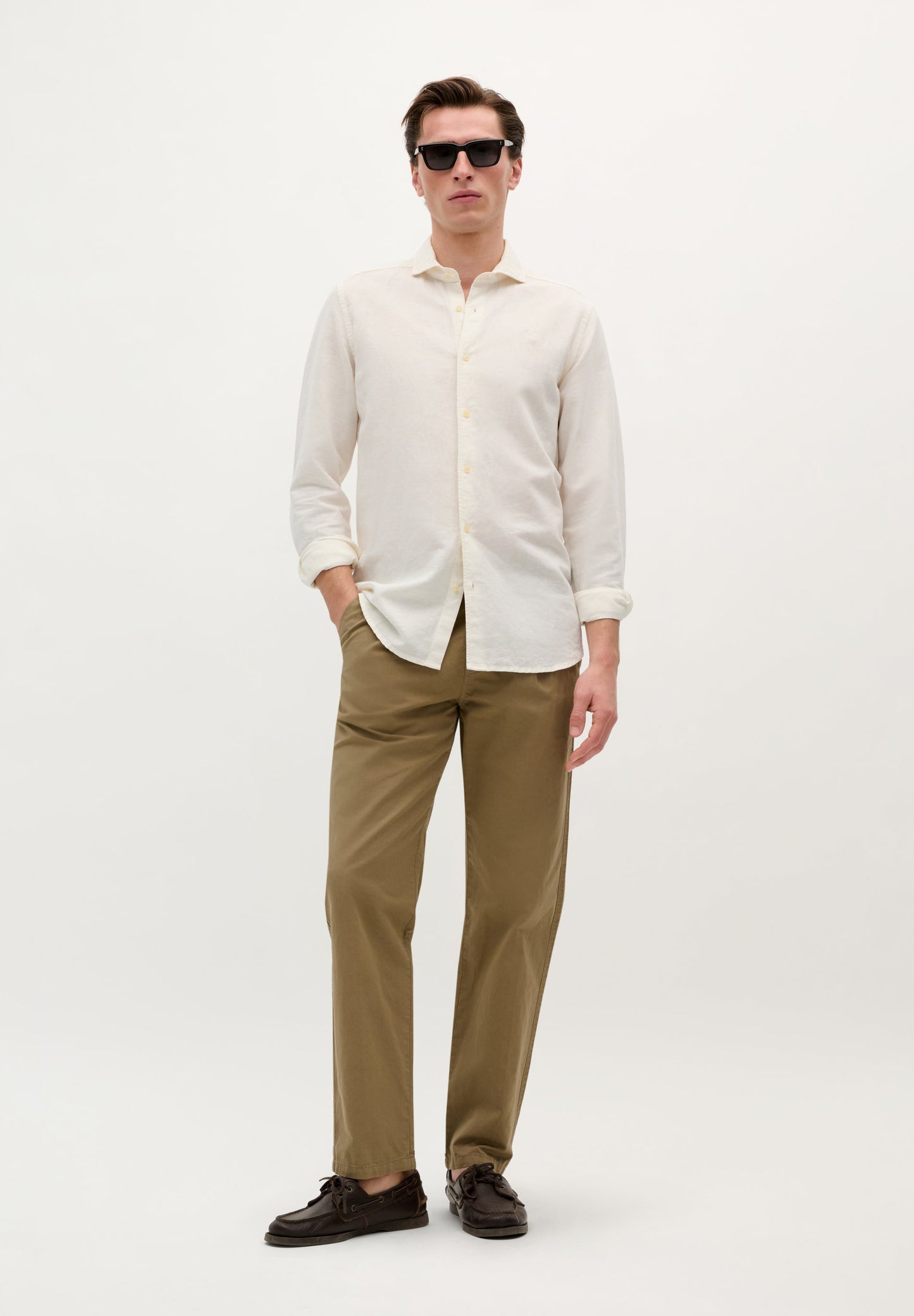 CAMISA LINO CALAVERA