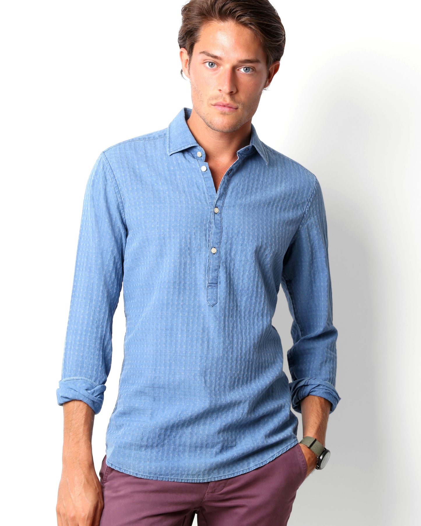 DENIM FANTASY POLERA SHIRT LIGHT BLUE