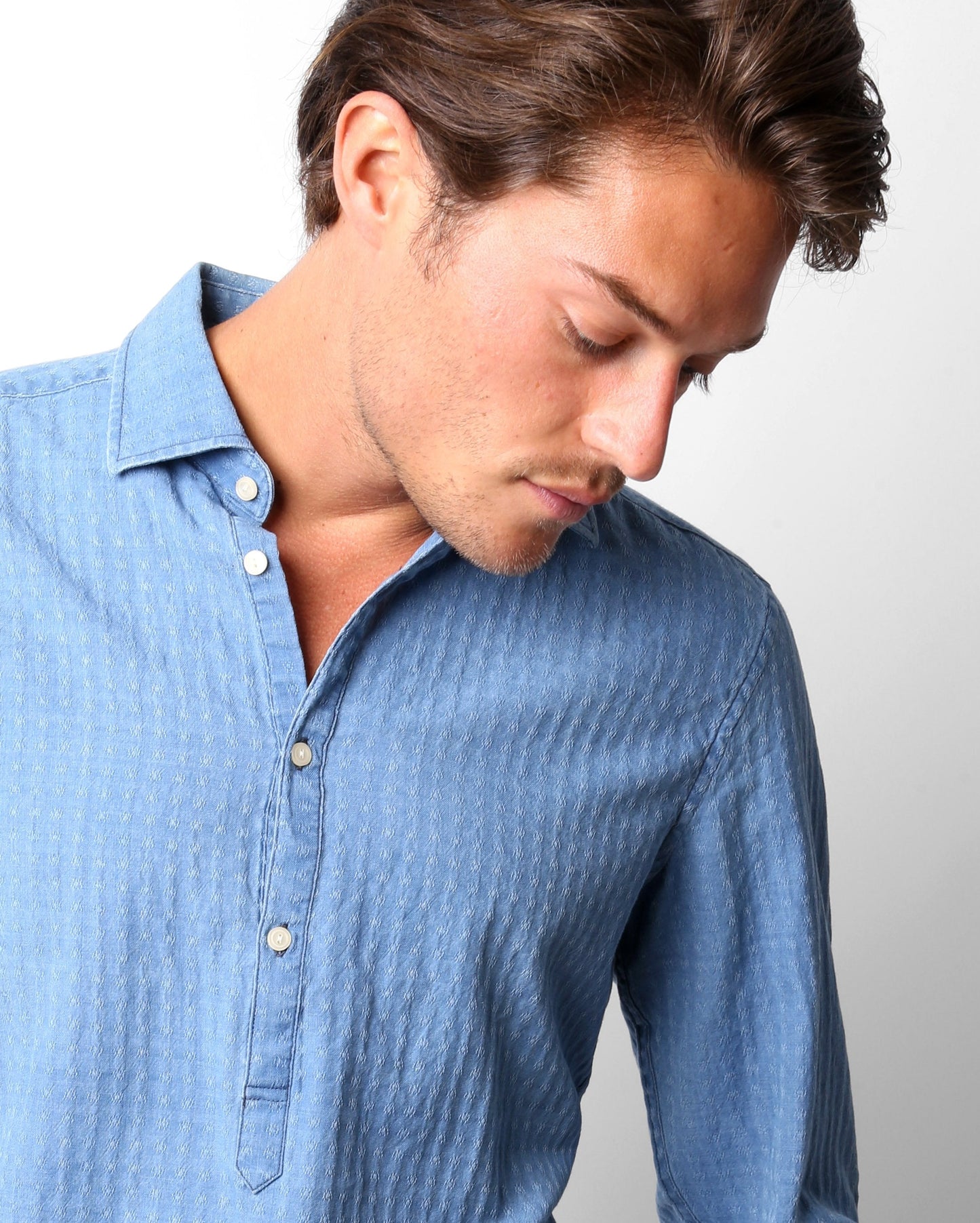 DENIM FANTASY POLERA SHIRT LIGHT BLUE