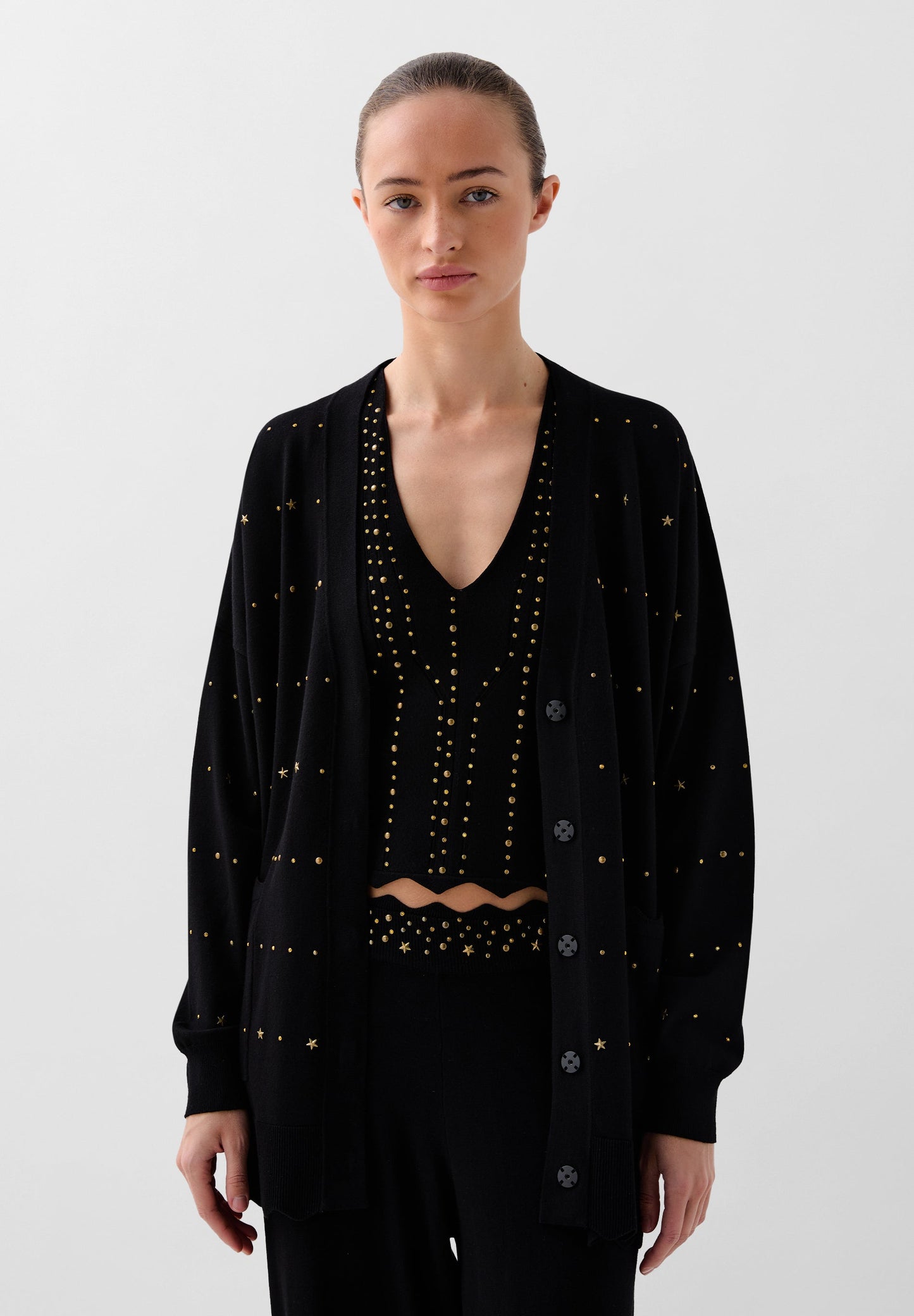 CARDIGAN PUNTO DETALLES STRASS