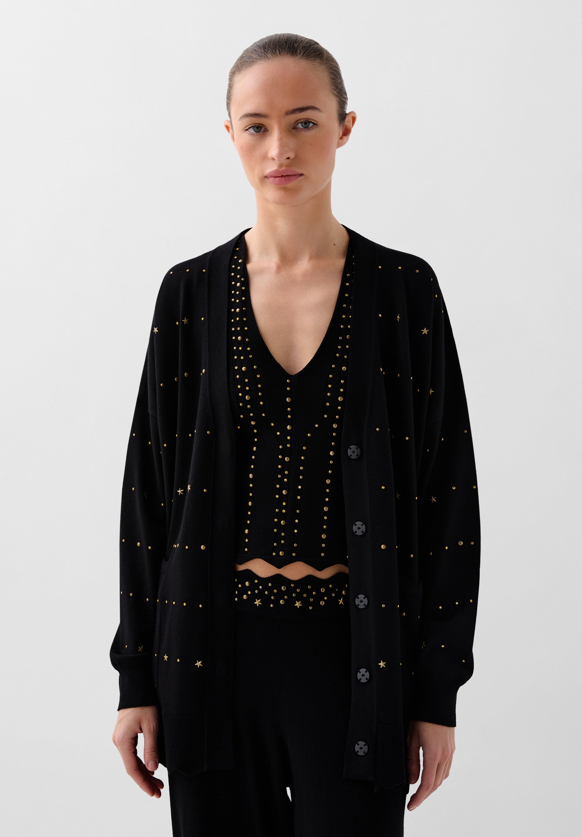 CARDIGAN PUNTO DETALLES STRASS