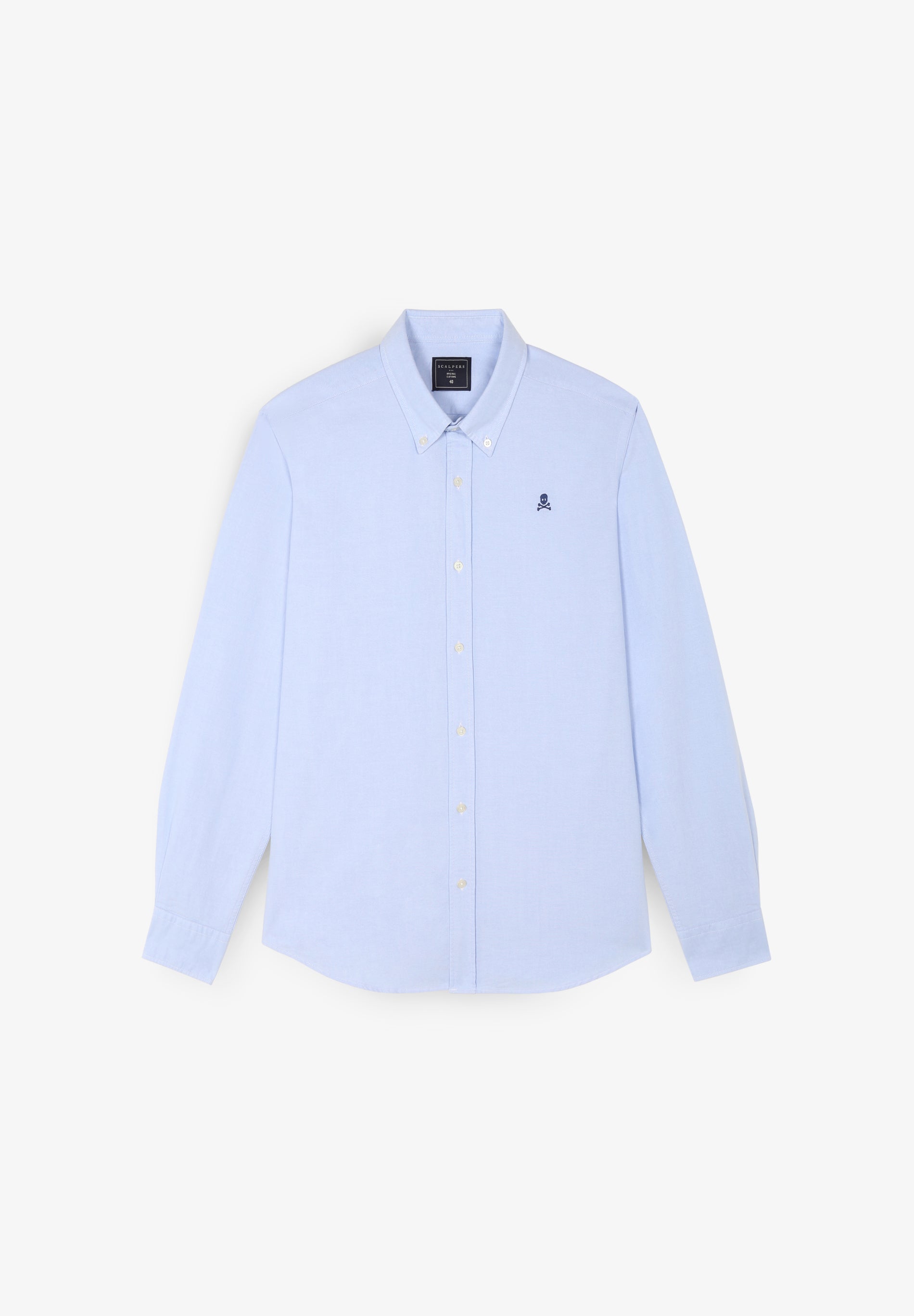 CAMISA OXFORD CALAVERA CONTRASTE
