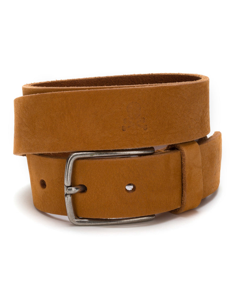 SKULL BELT MUSTARD