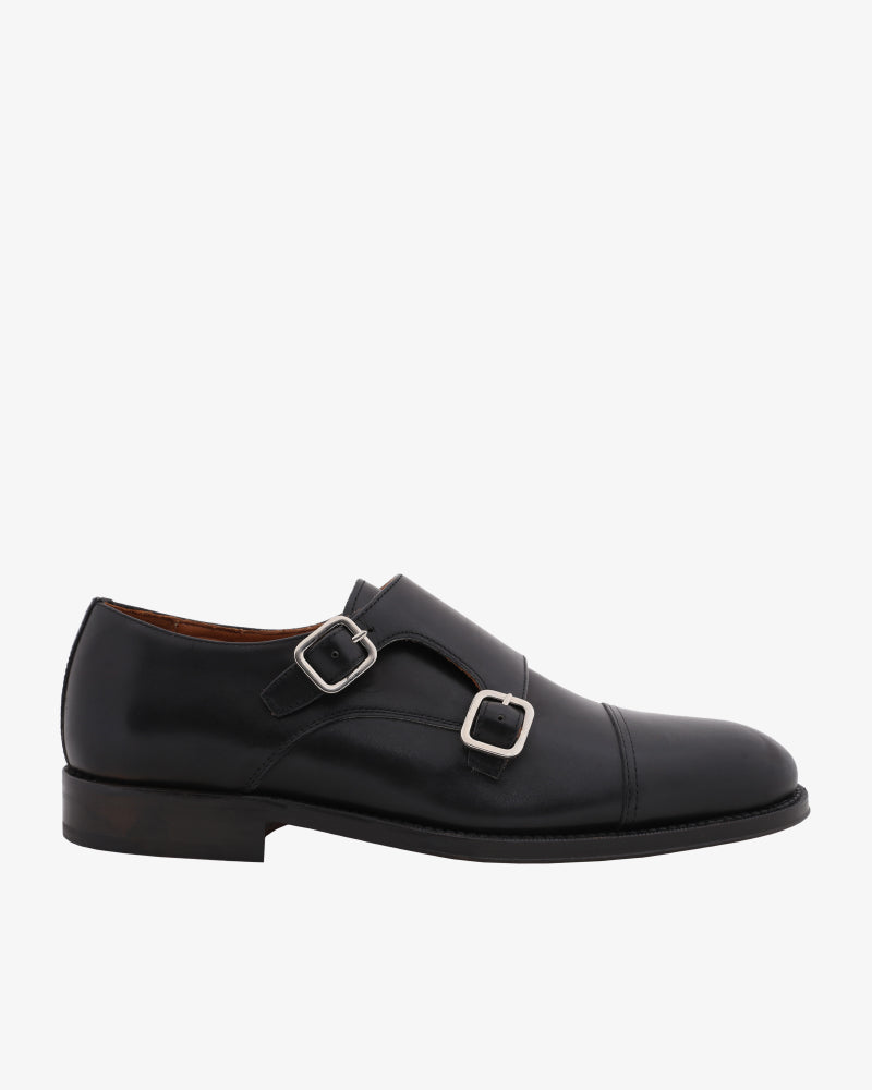 DOUBLE MONK SHOES BLACK