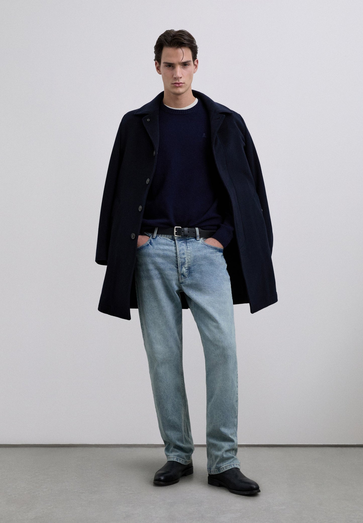 CHALECO CUELLO REDONDO MEZCLA LANA