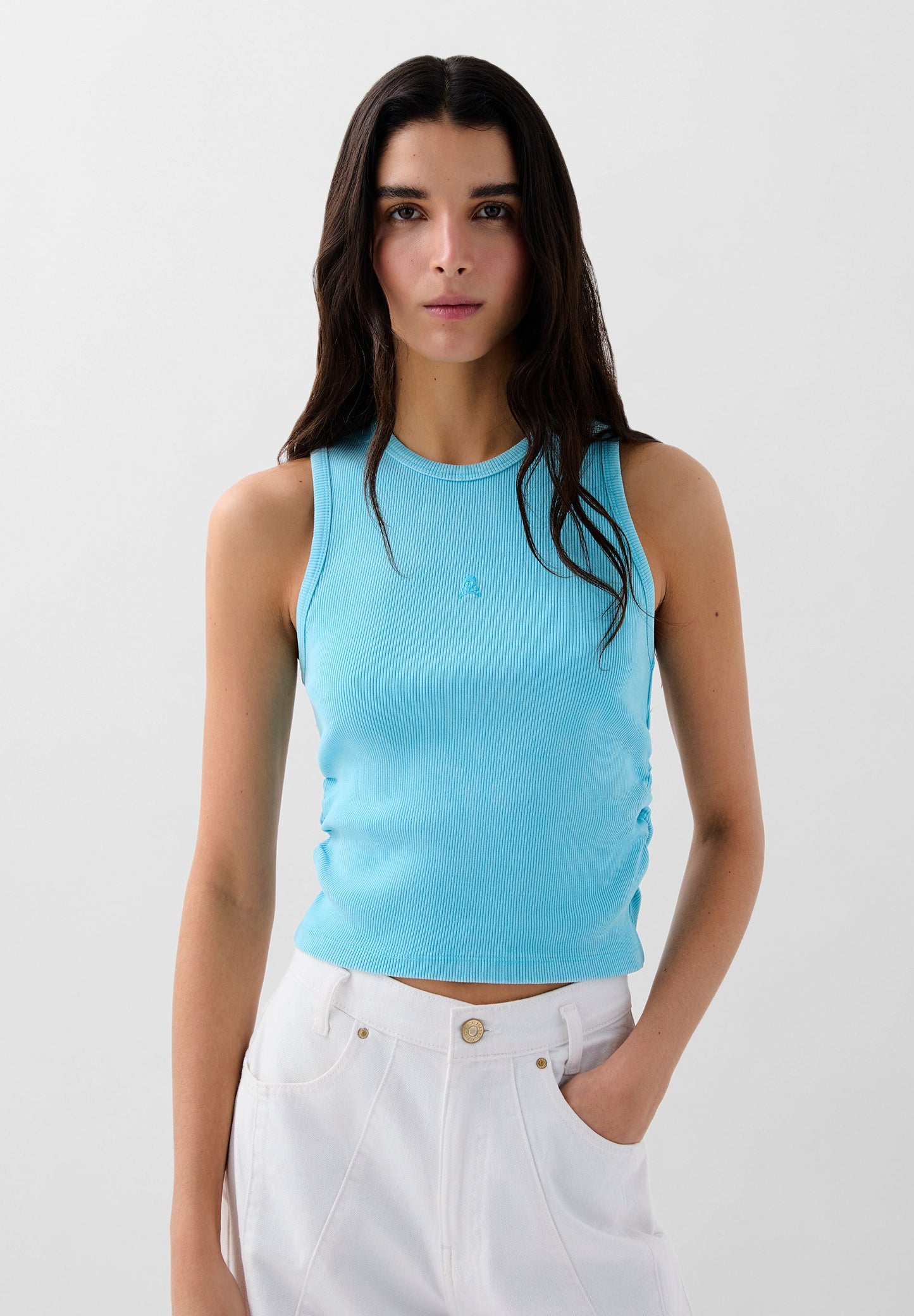 TANK TOP FRUNCES LATERALES