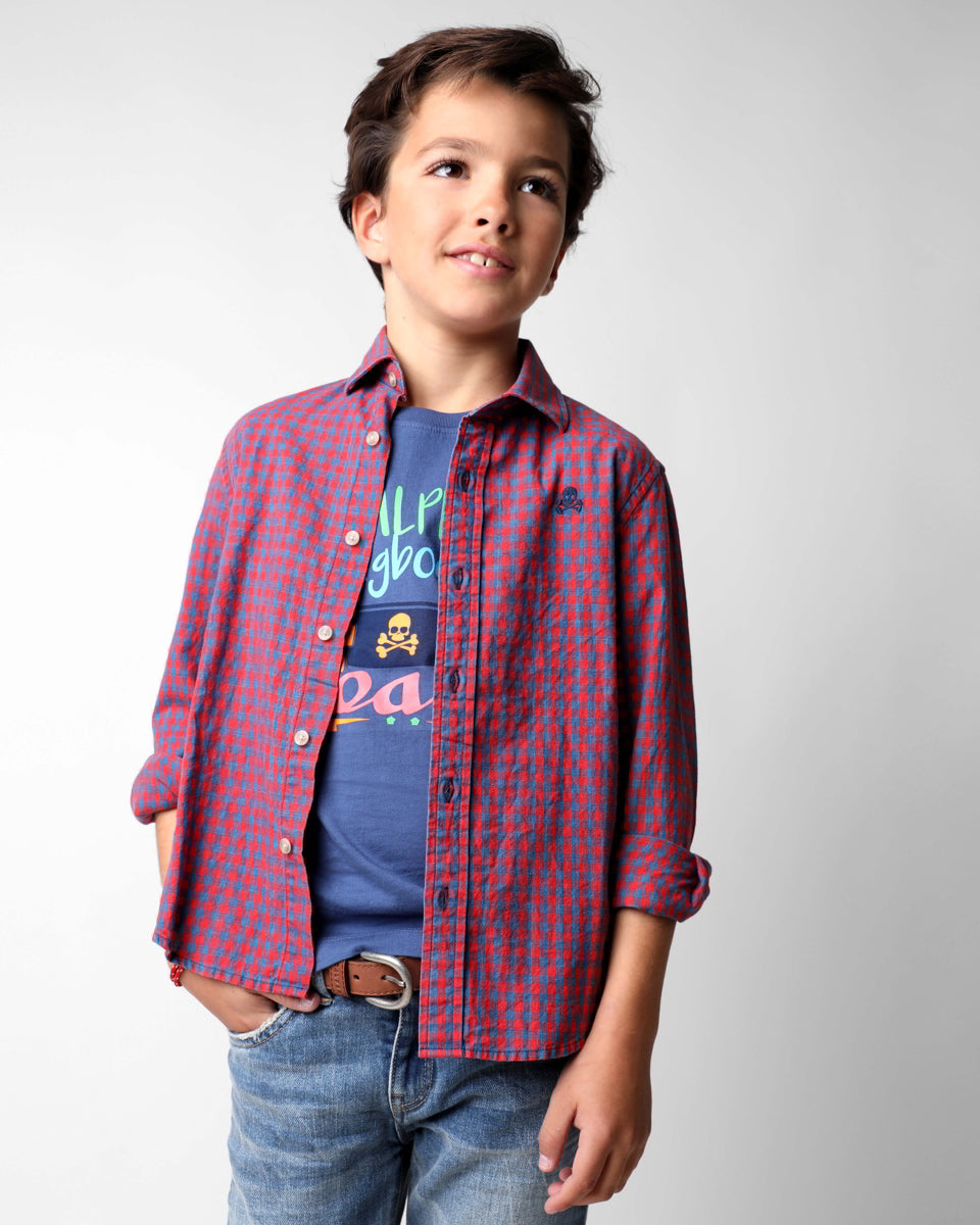 PARKER F. SHIRT KIDS RED