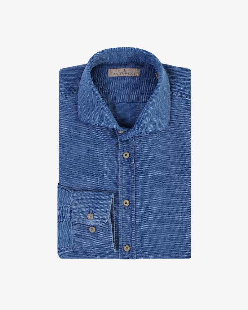 FANCY INDIGO SHIRT