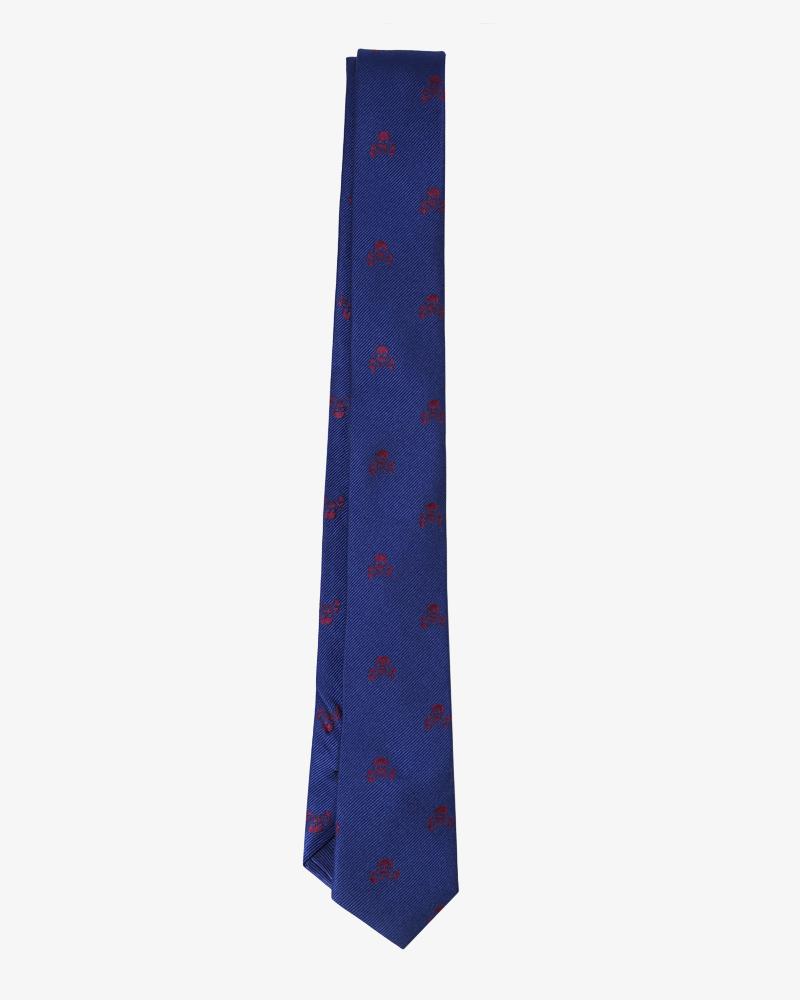 SKULL KIDS TIE NAVY