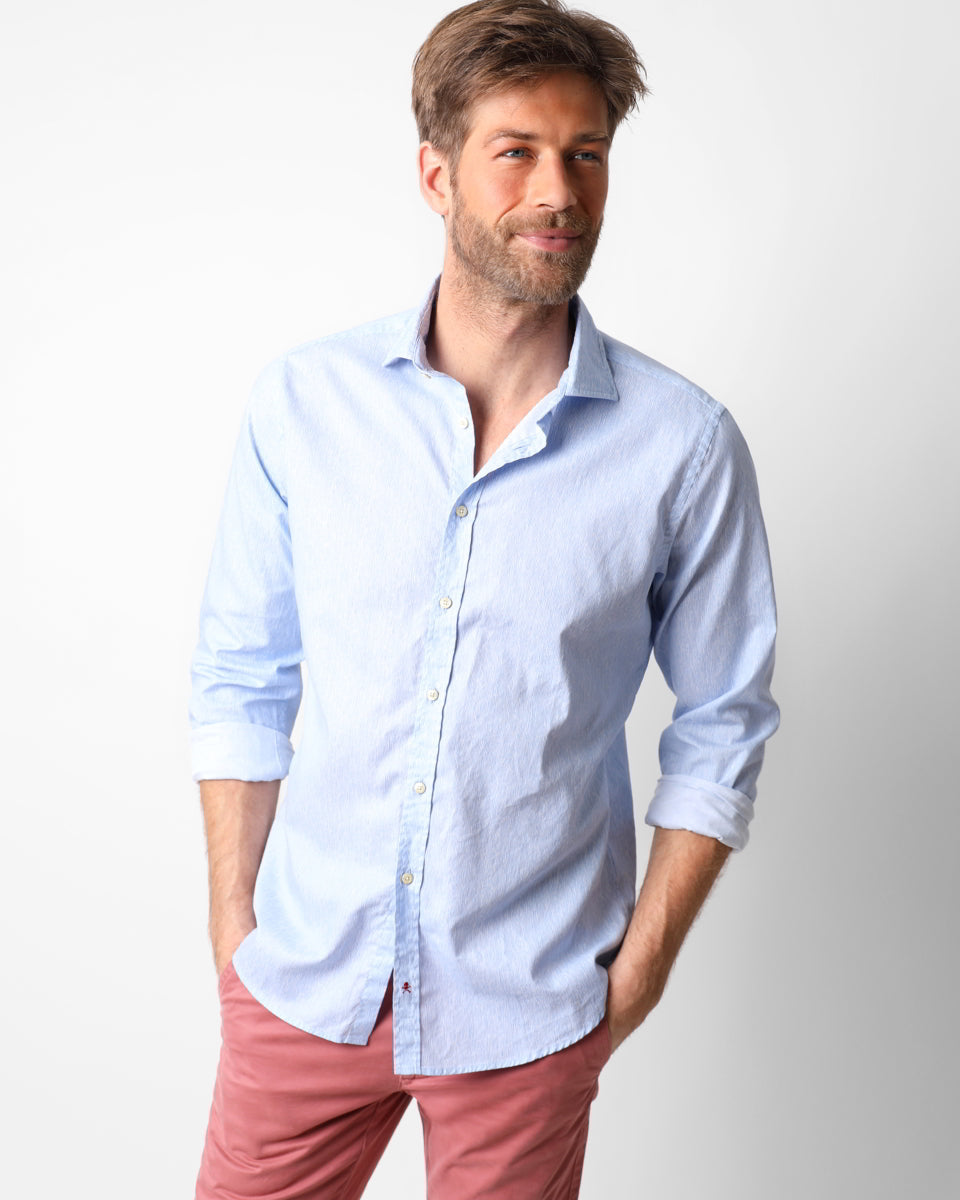OLIVER F. SHIRT STRIPES BLUE