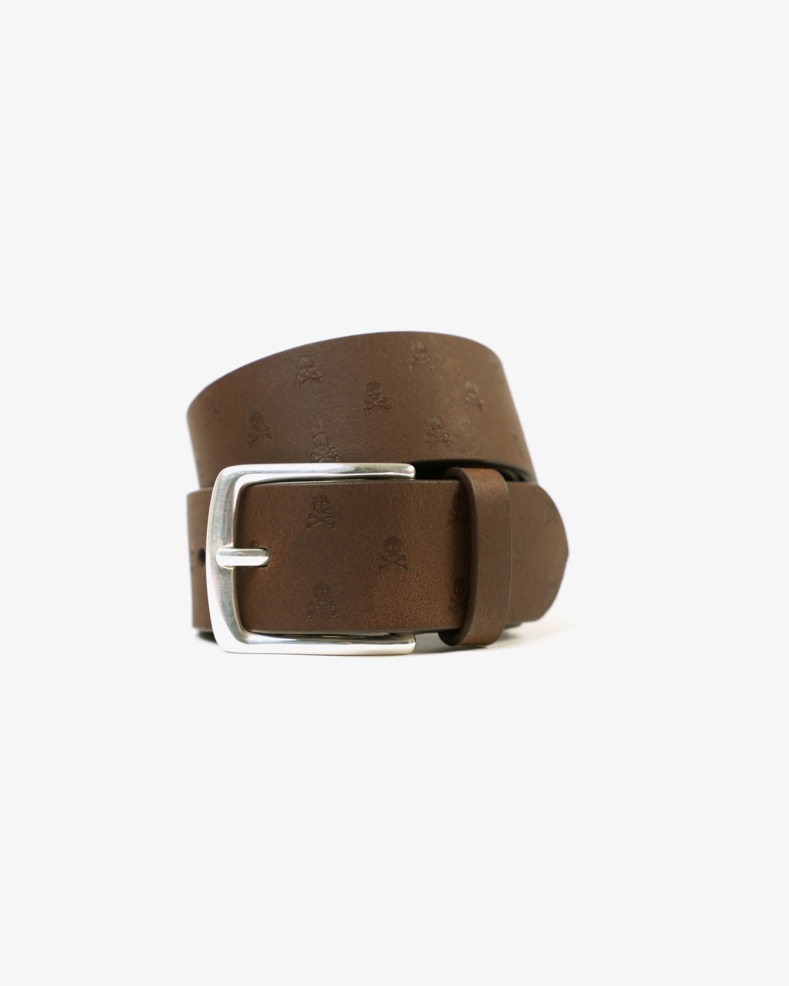 SKULL LEATHER BELT
