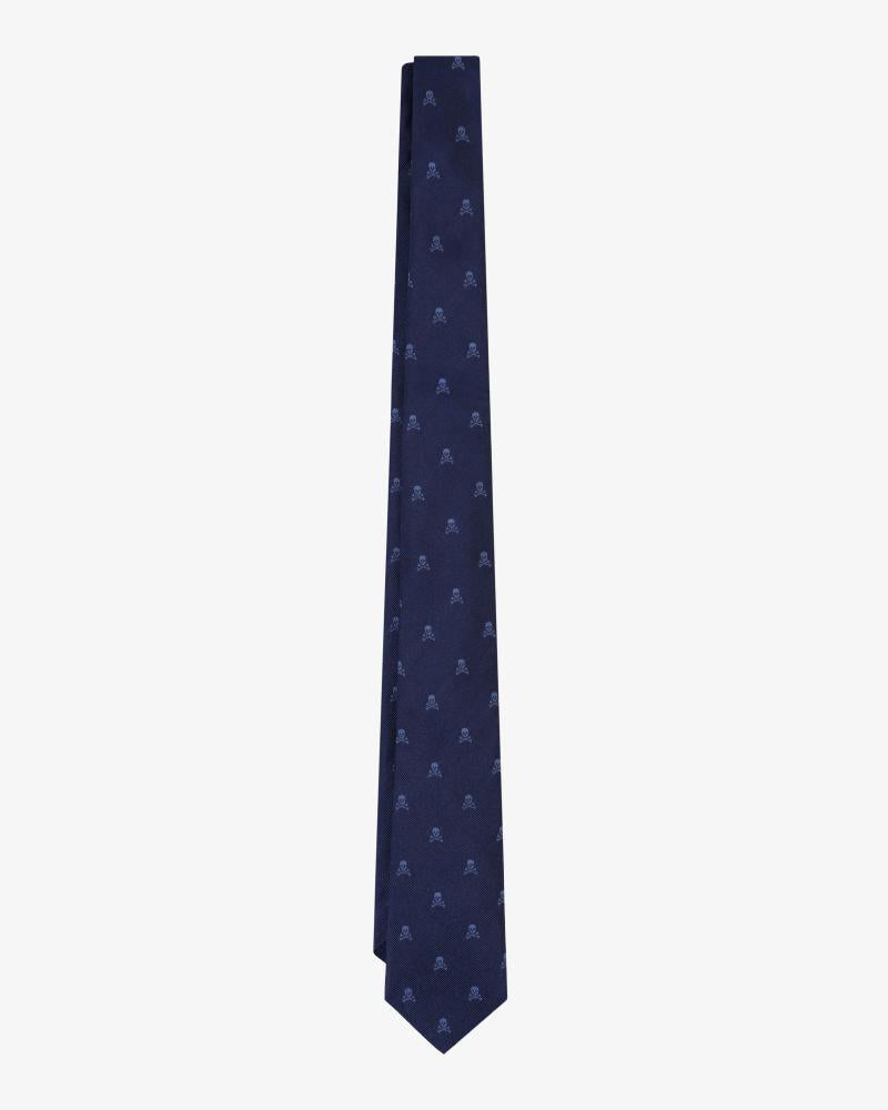 SKULL TIE BLUE