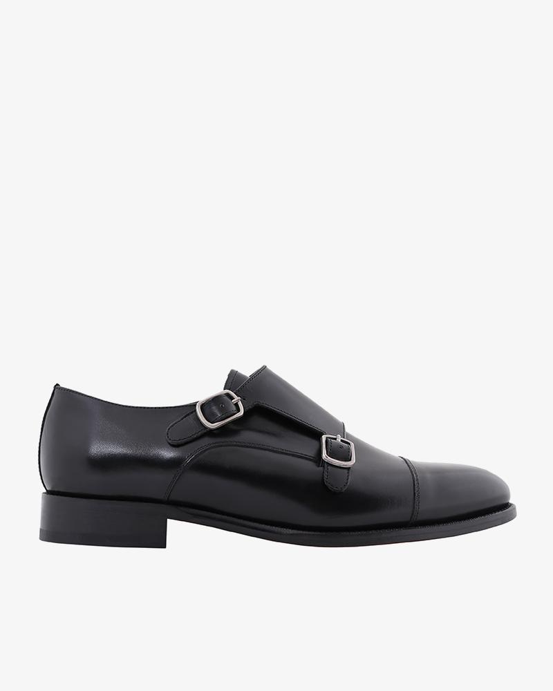 DOUBLE MONK SHOE BLACK