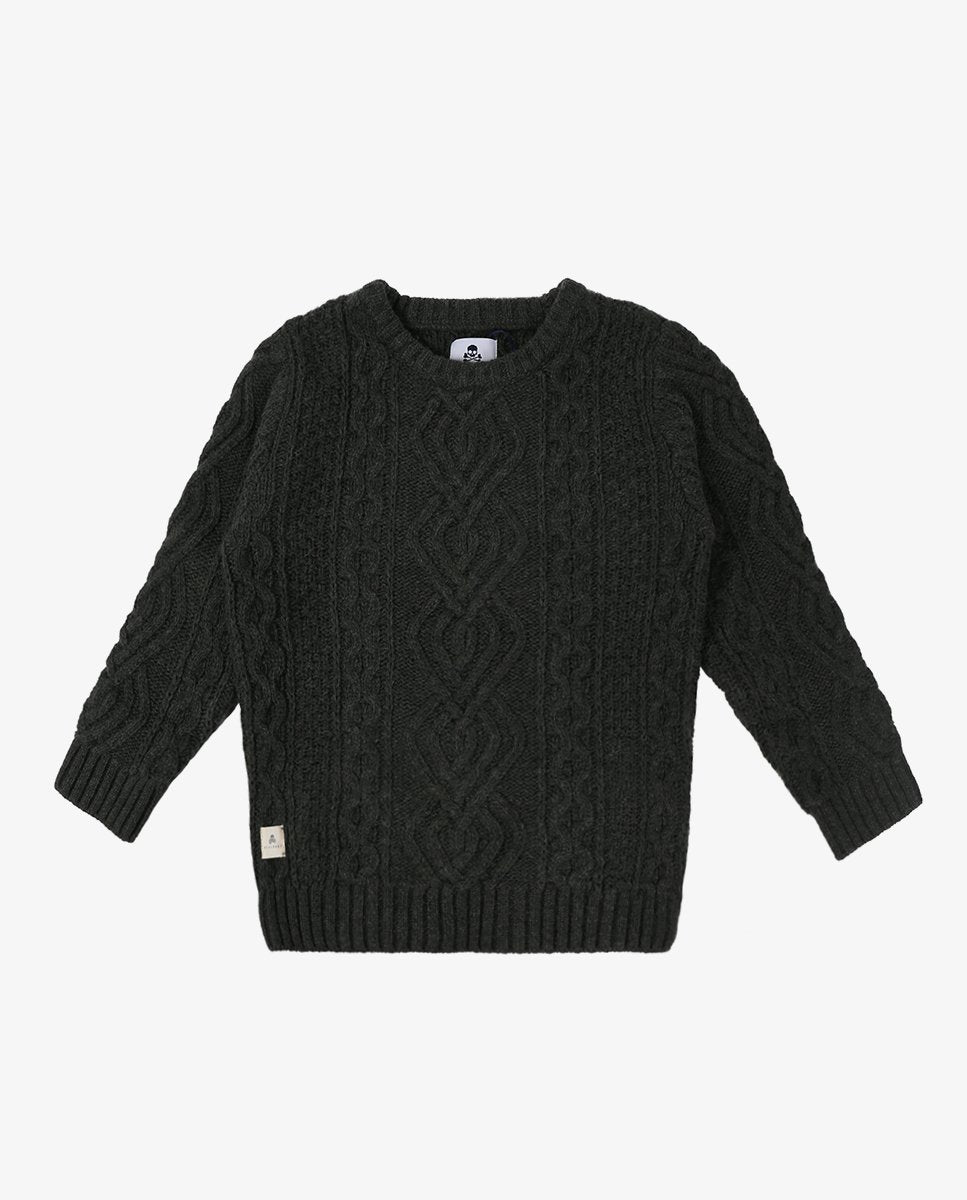 CABLE TRICOT KIDS GREEN