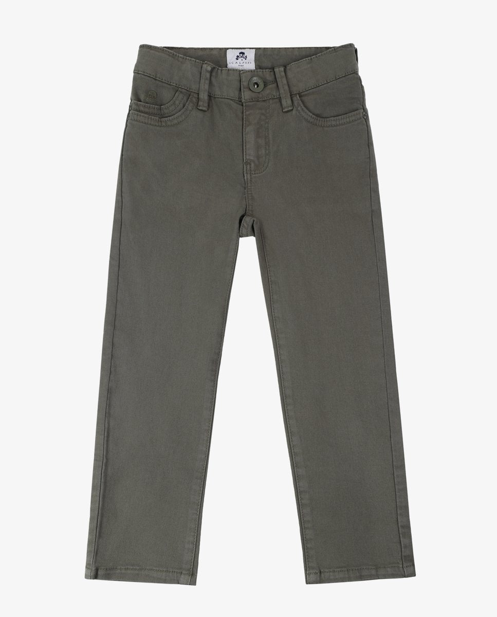 FIVE POCKETS KIDS PANTS KHAKI