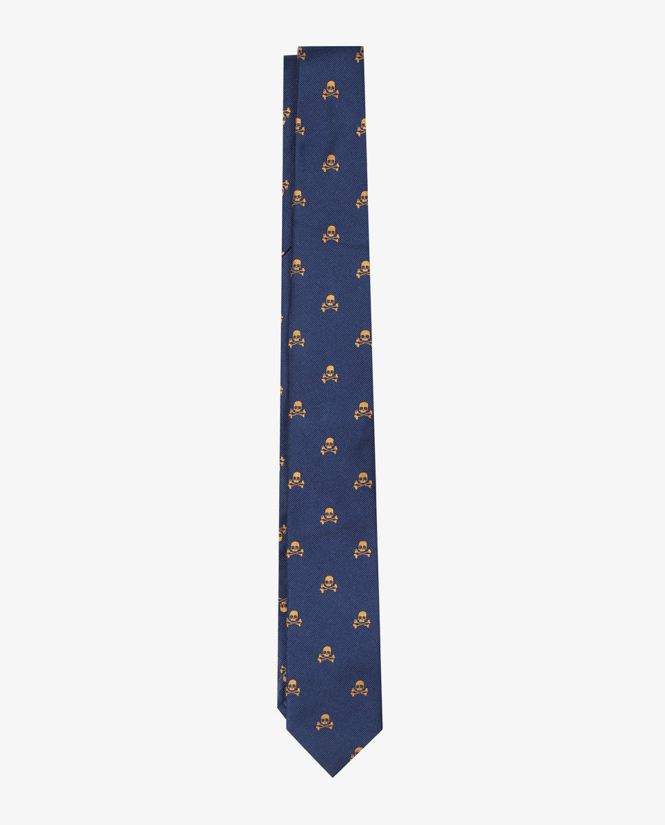 SKULL KIDS TIE NAVY