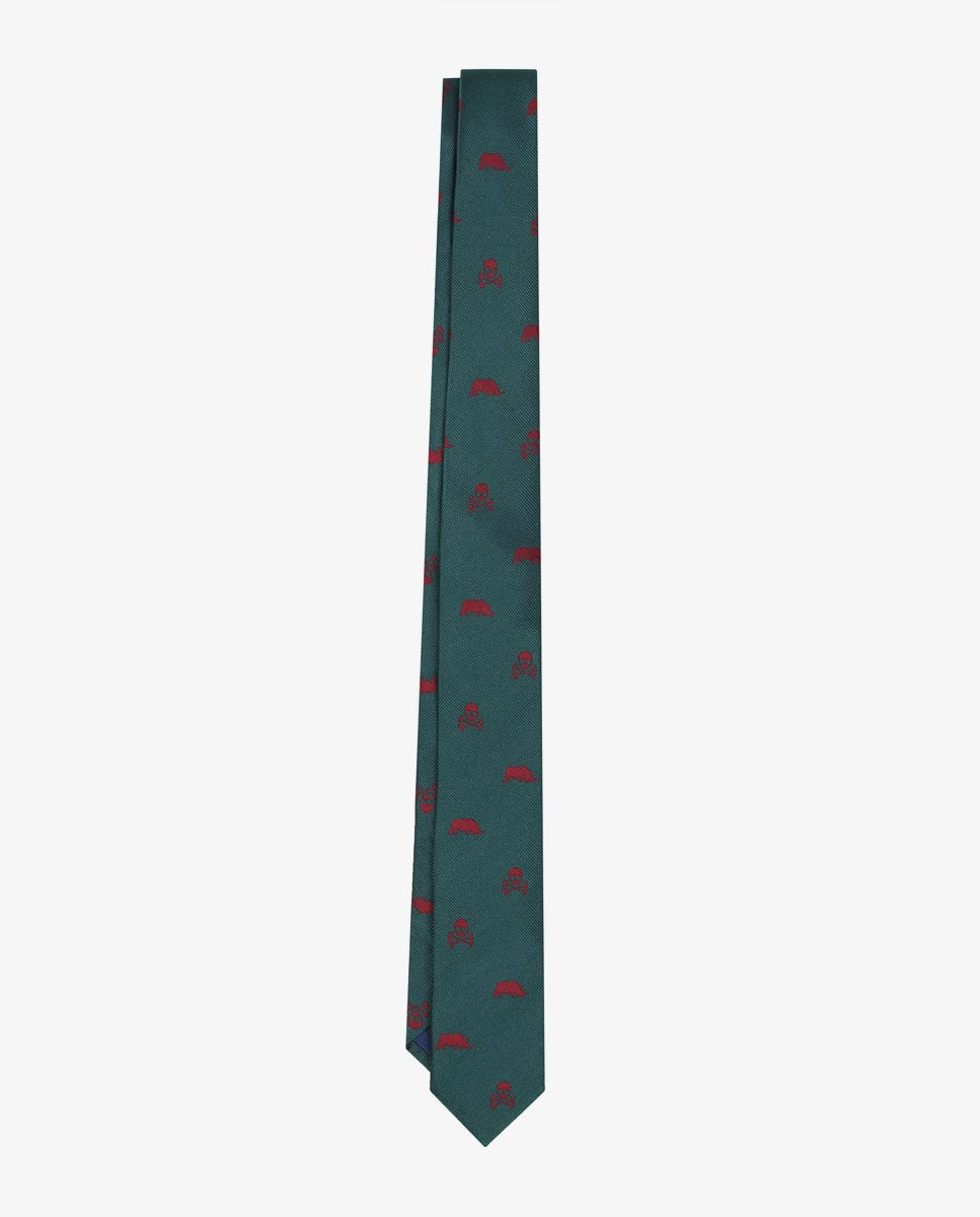 MOTIVI AND SKULL KIDS TIE GREEN