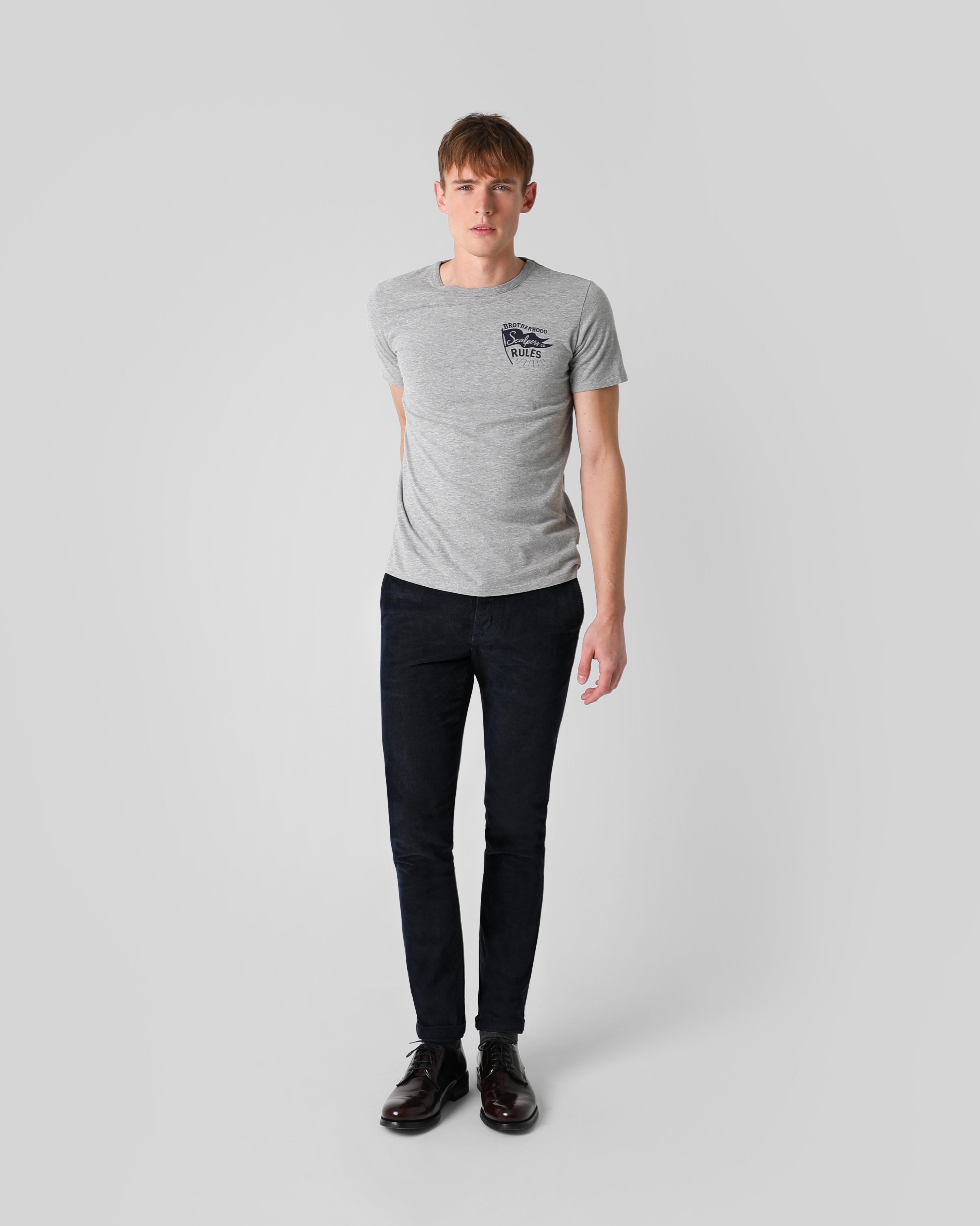 CHINO CORDUROY PANTS NAVY