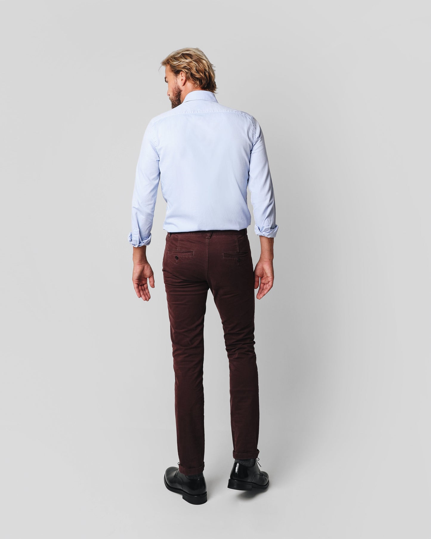 CASUAL CHINO PANTS BURGUNDY