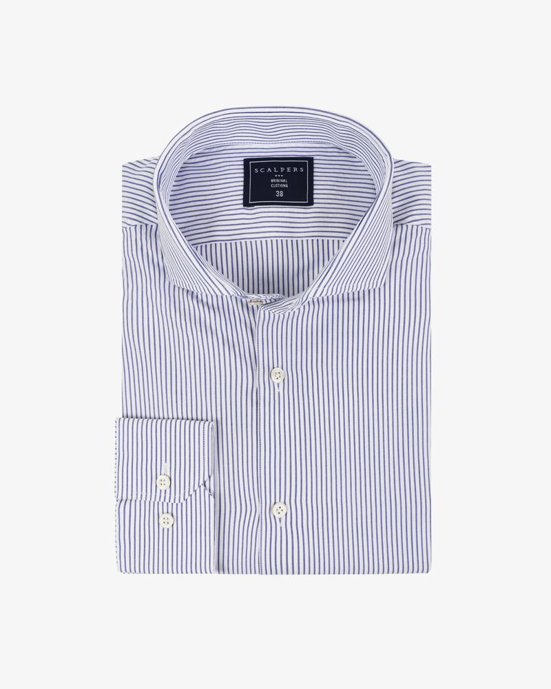 MADRID CLASS SHIRT STRIPES BLUE