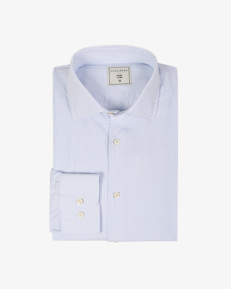 ETON K SHIRT SKYBLUE STRIPES