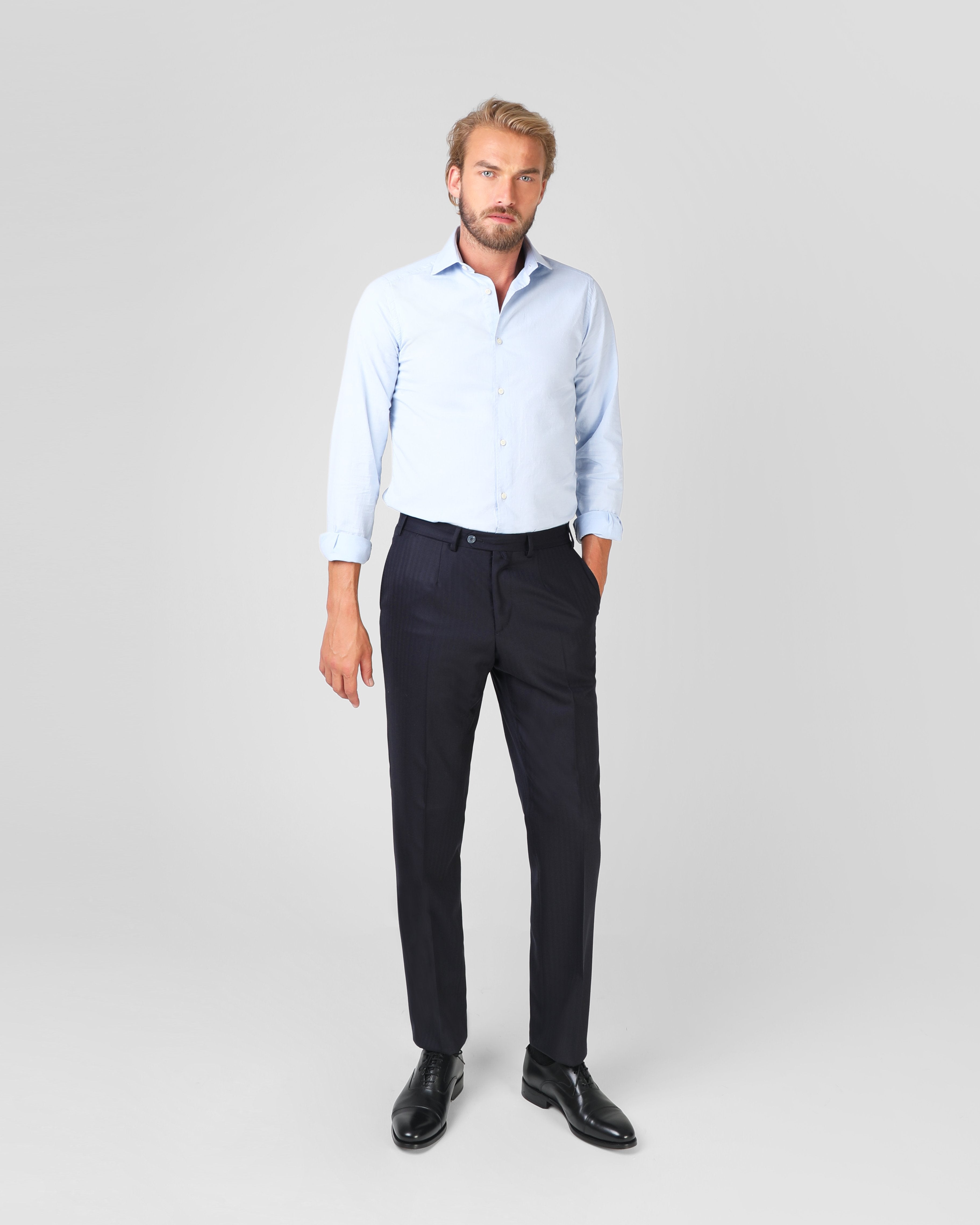 ETON K SHIRT LIGHT BLUE