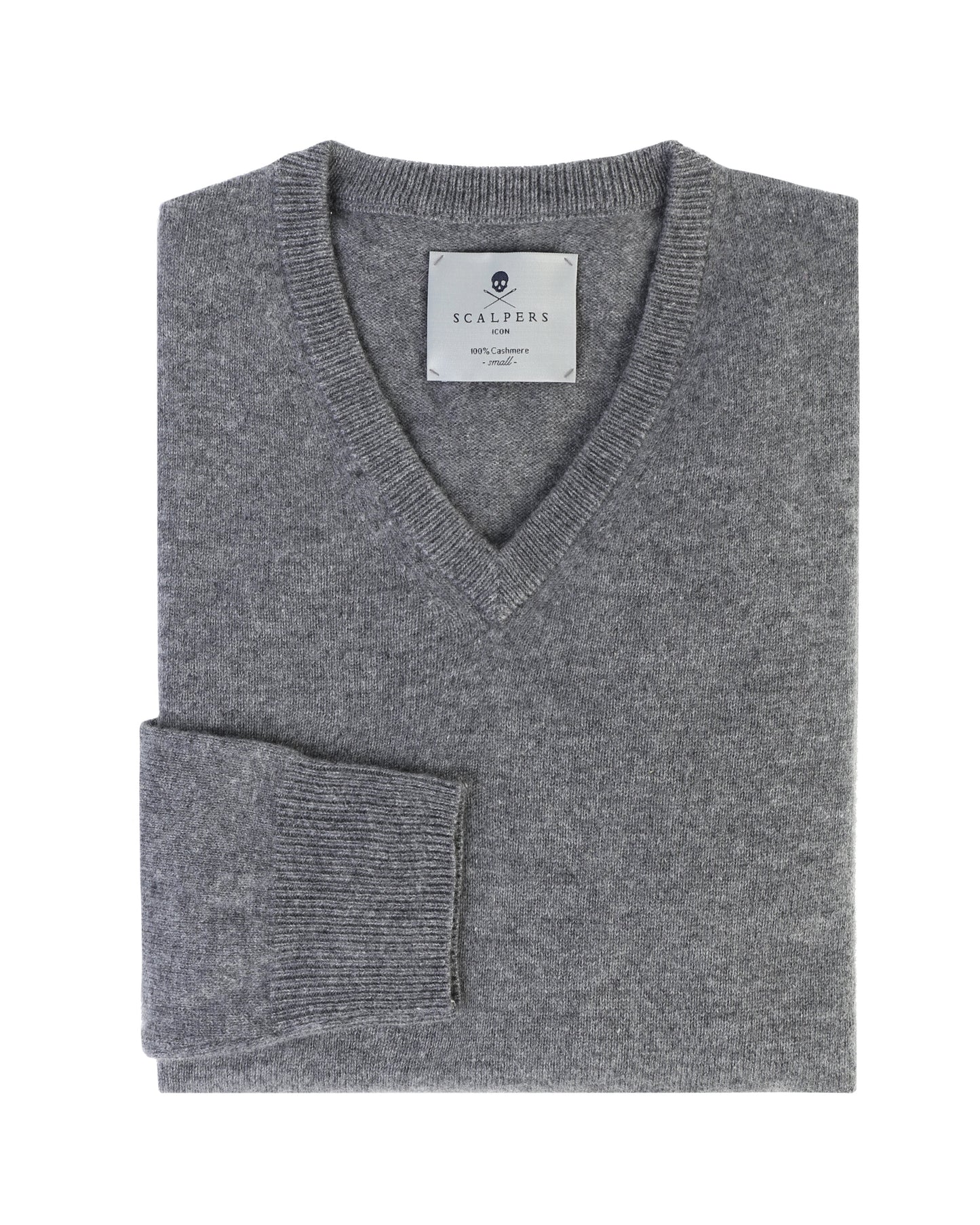 CASHMERE V-NECK GREY VIGORÉ