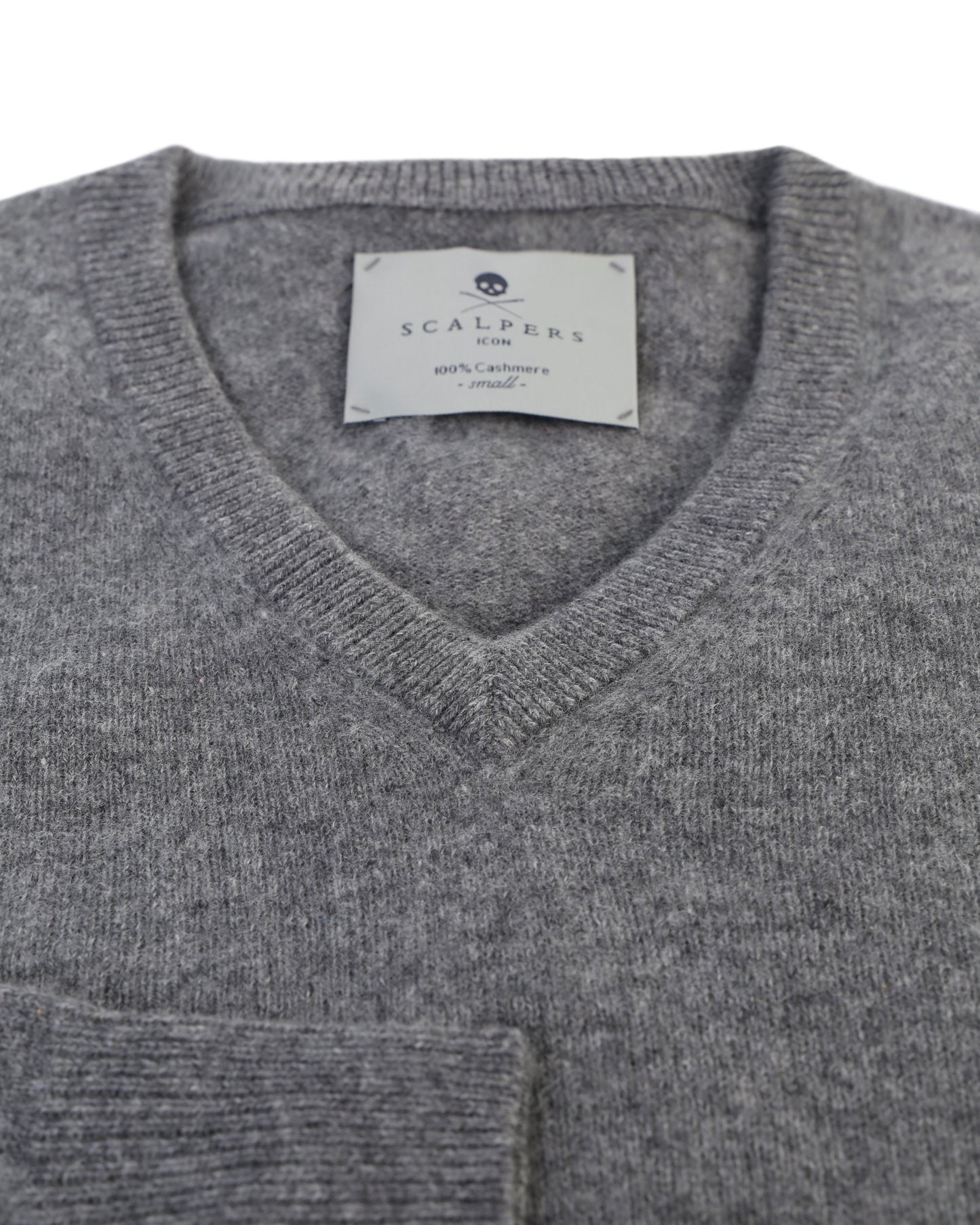 CASHMERE V-NECK GREY VIGORÉ