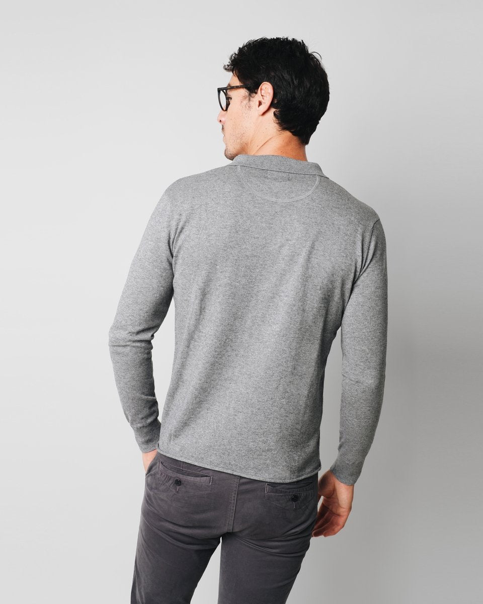 LS POLO TRICOT GREY VIGORÉ