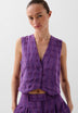 CHALECO RAYAS DETALLES BORDADOS